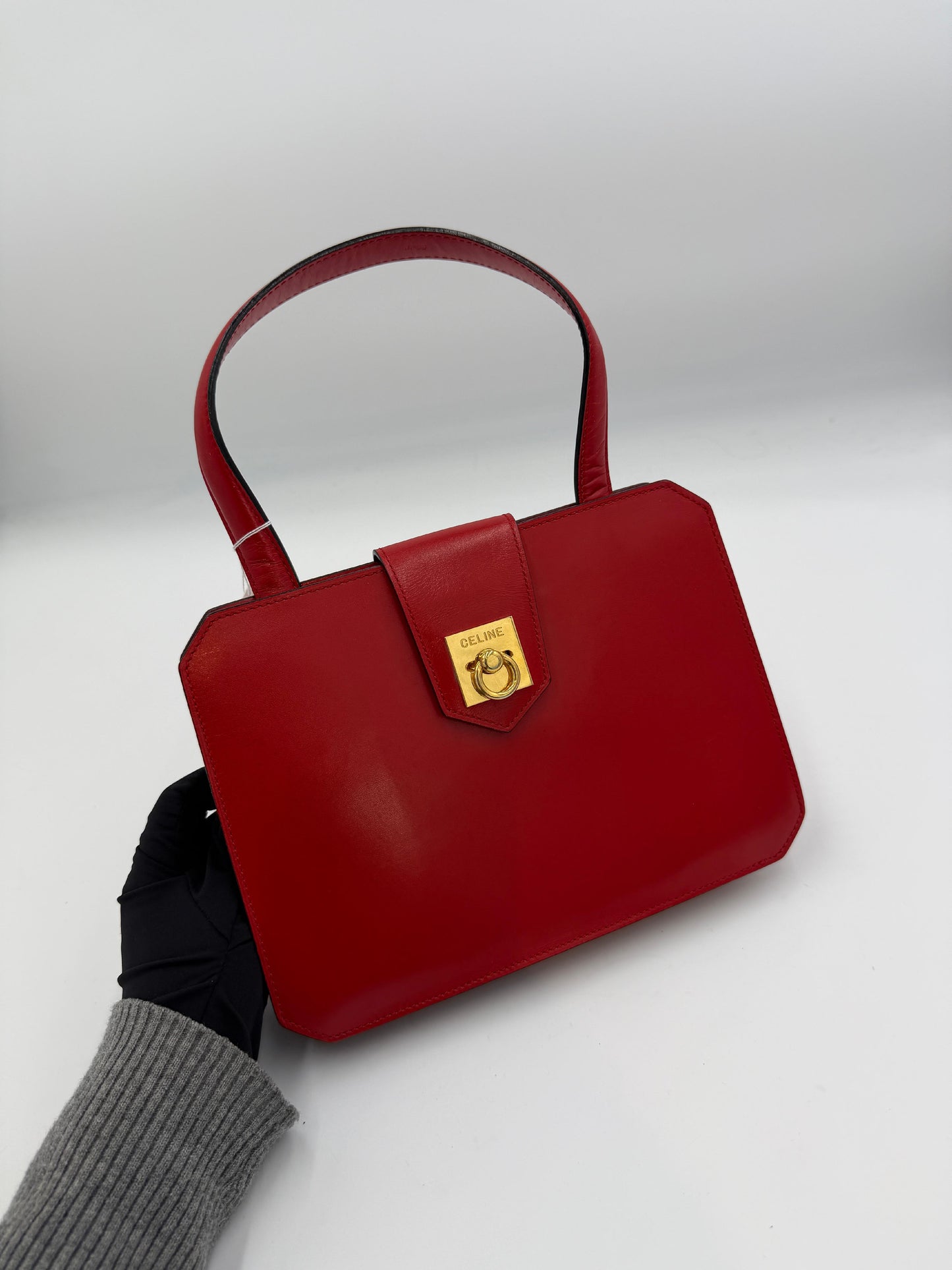 Celine One Handle Leather Bag