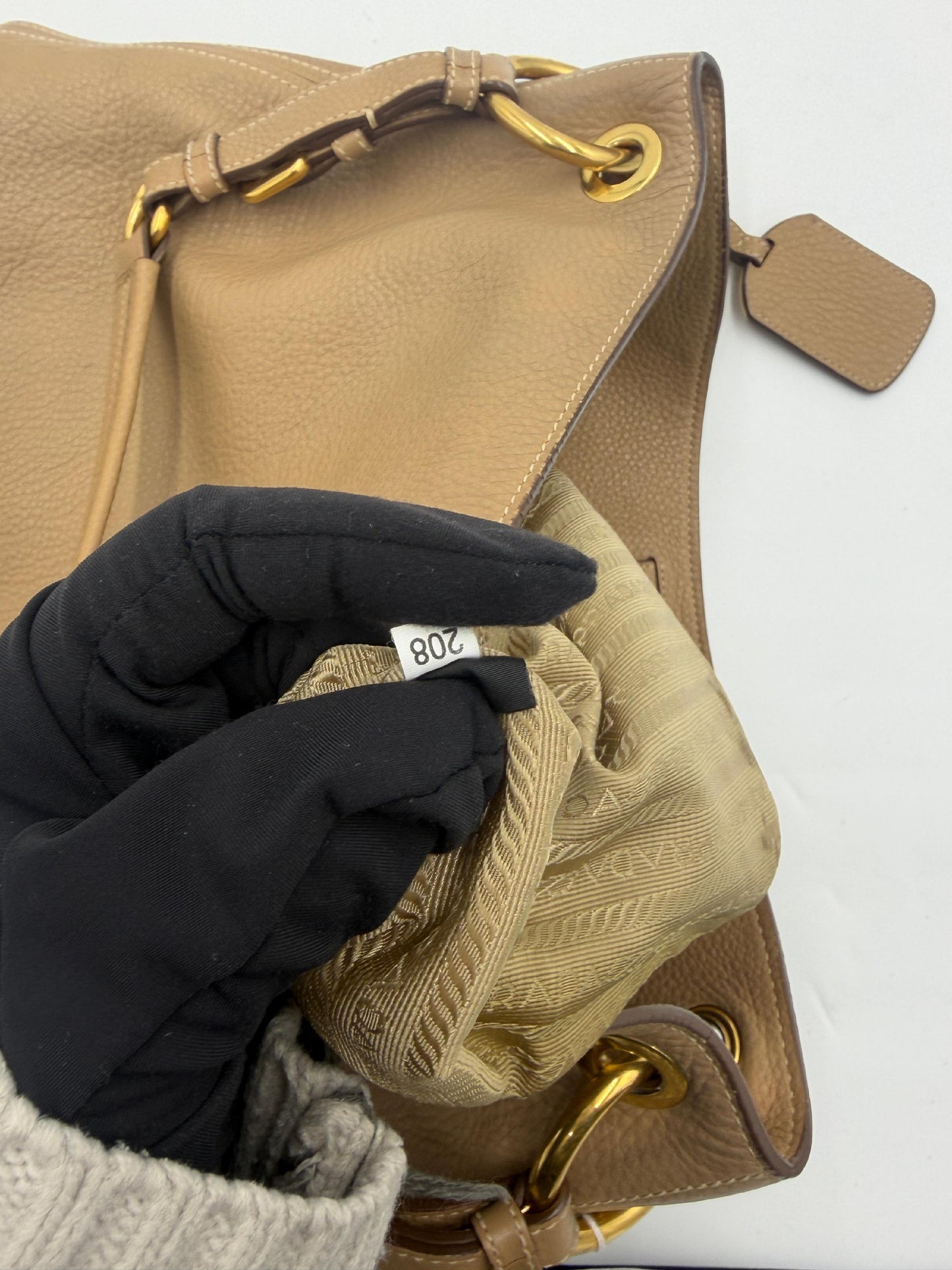 Pre-Owned Prada Leather One Shoulder AI959