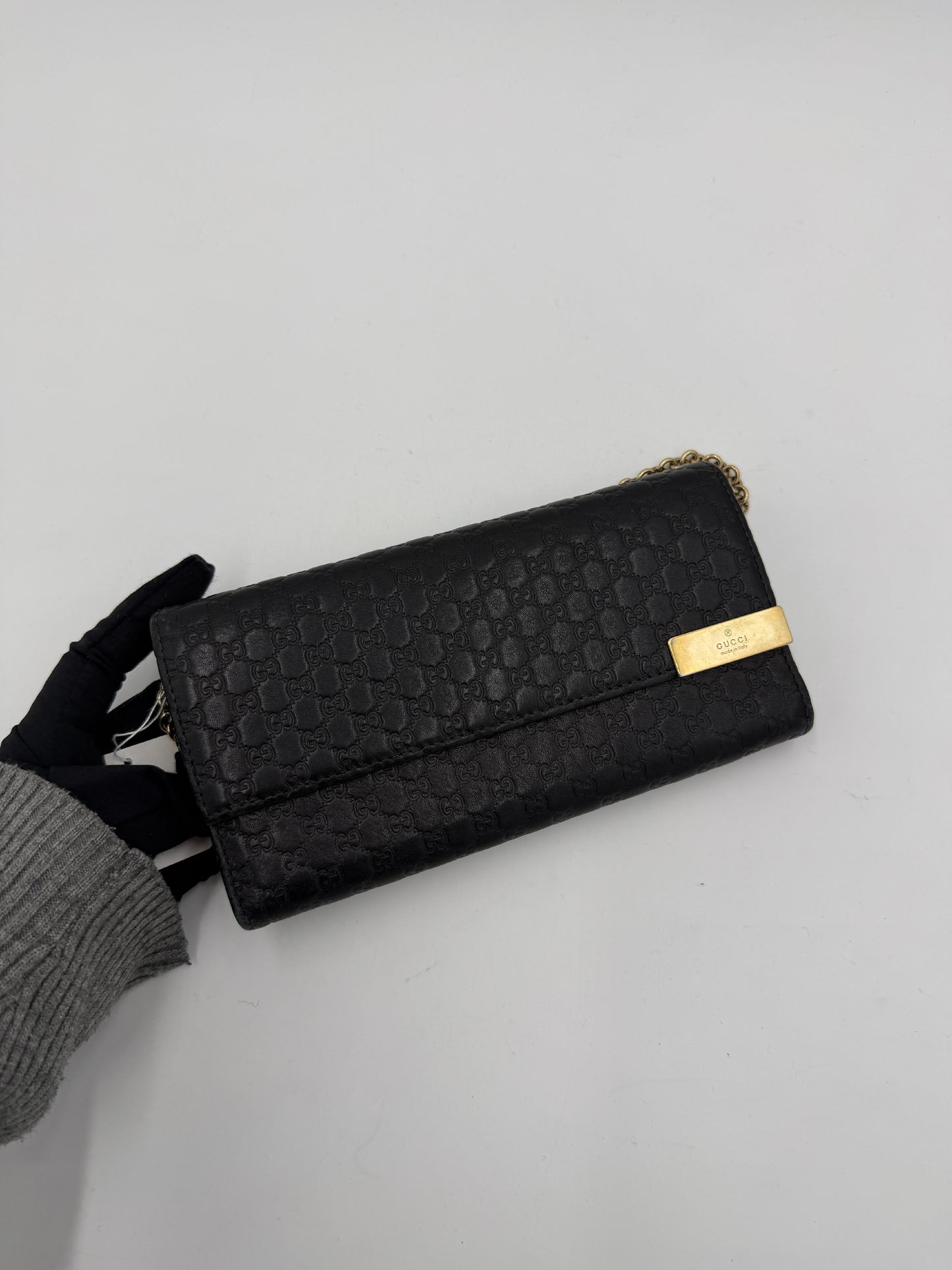 Gucci Guccissima Chain Wallet