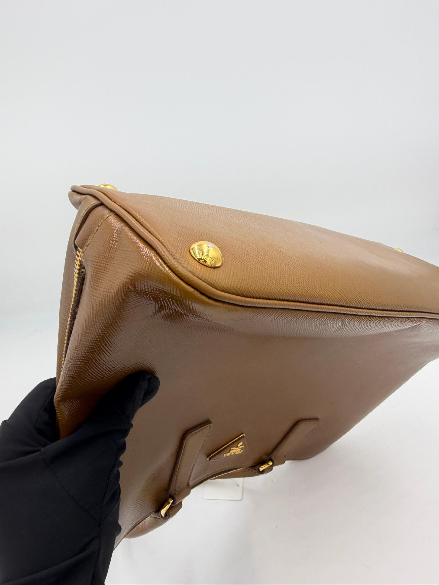Prada Patent Galleria Tote Bag
