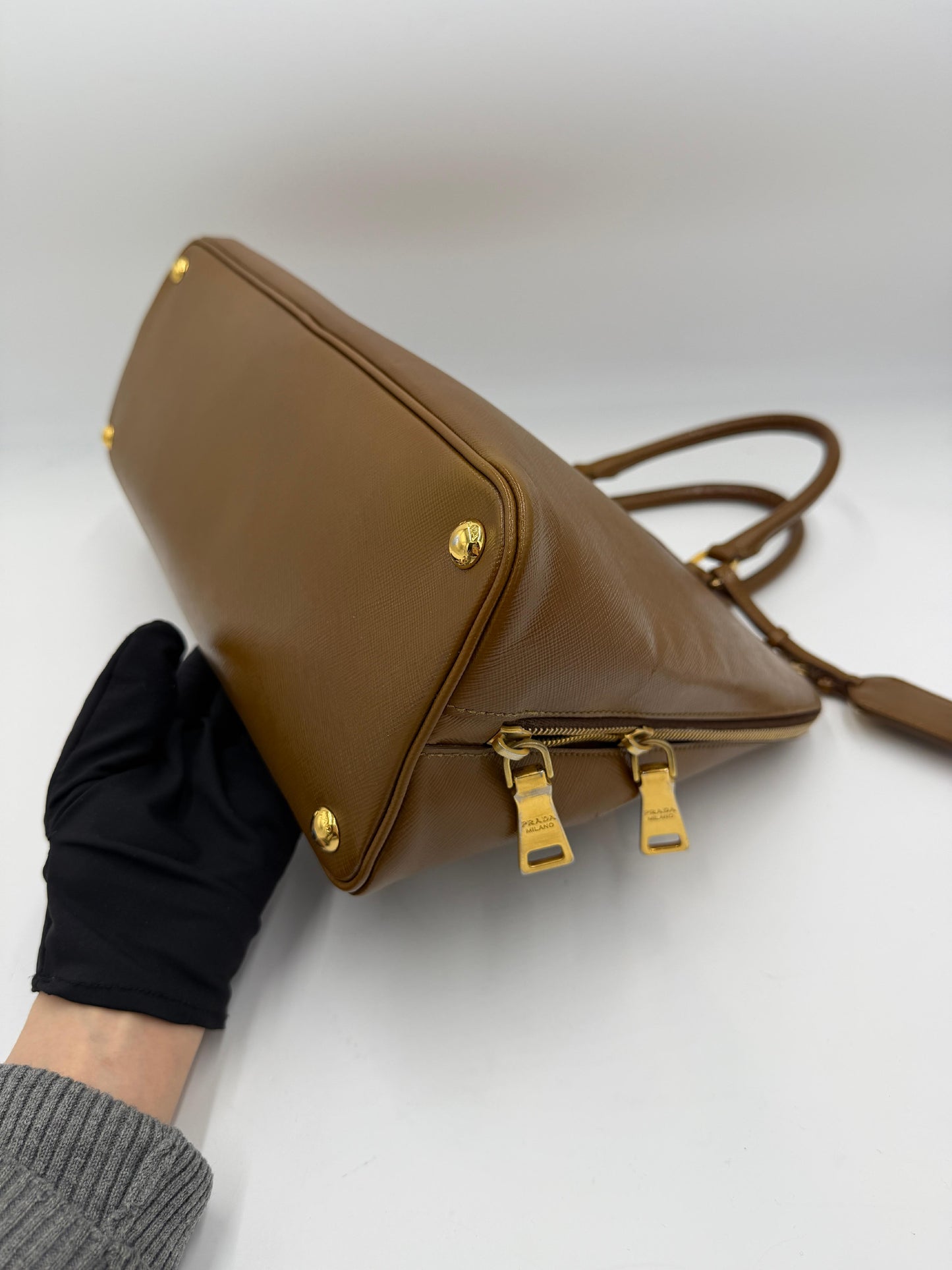 Prada Patent Galleria Tote Bag