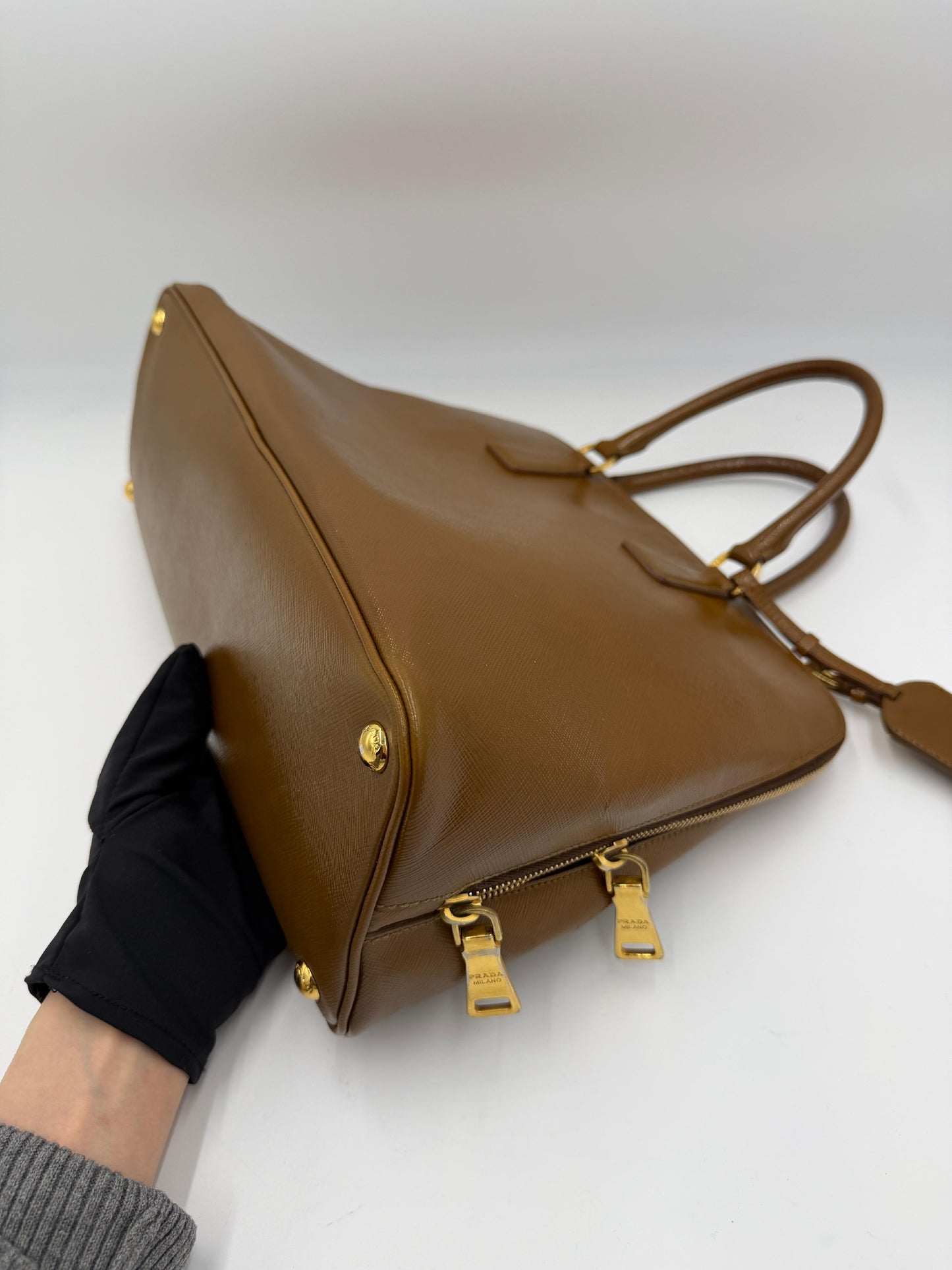 Prada Patent Galleria Tote Bag