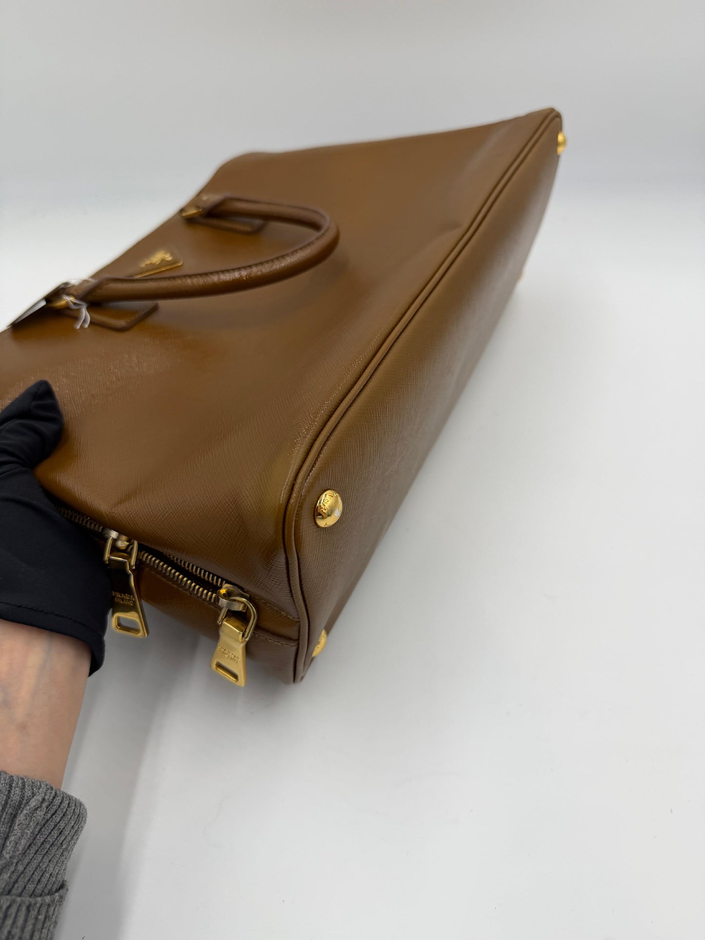Prada Patent Galleria Tote Bag