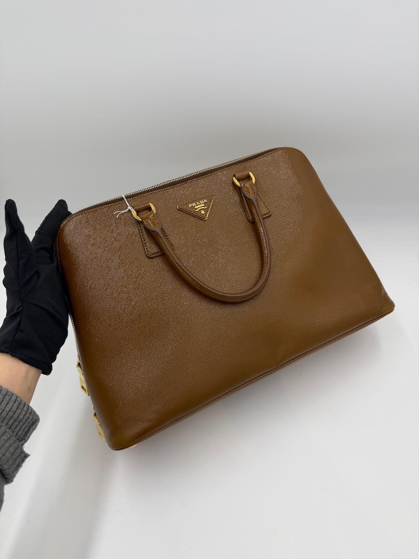 Prada Patent Galleria Tote Bag