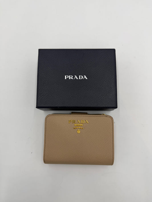 Prada Saffiano Compact Wallet