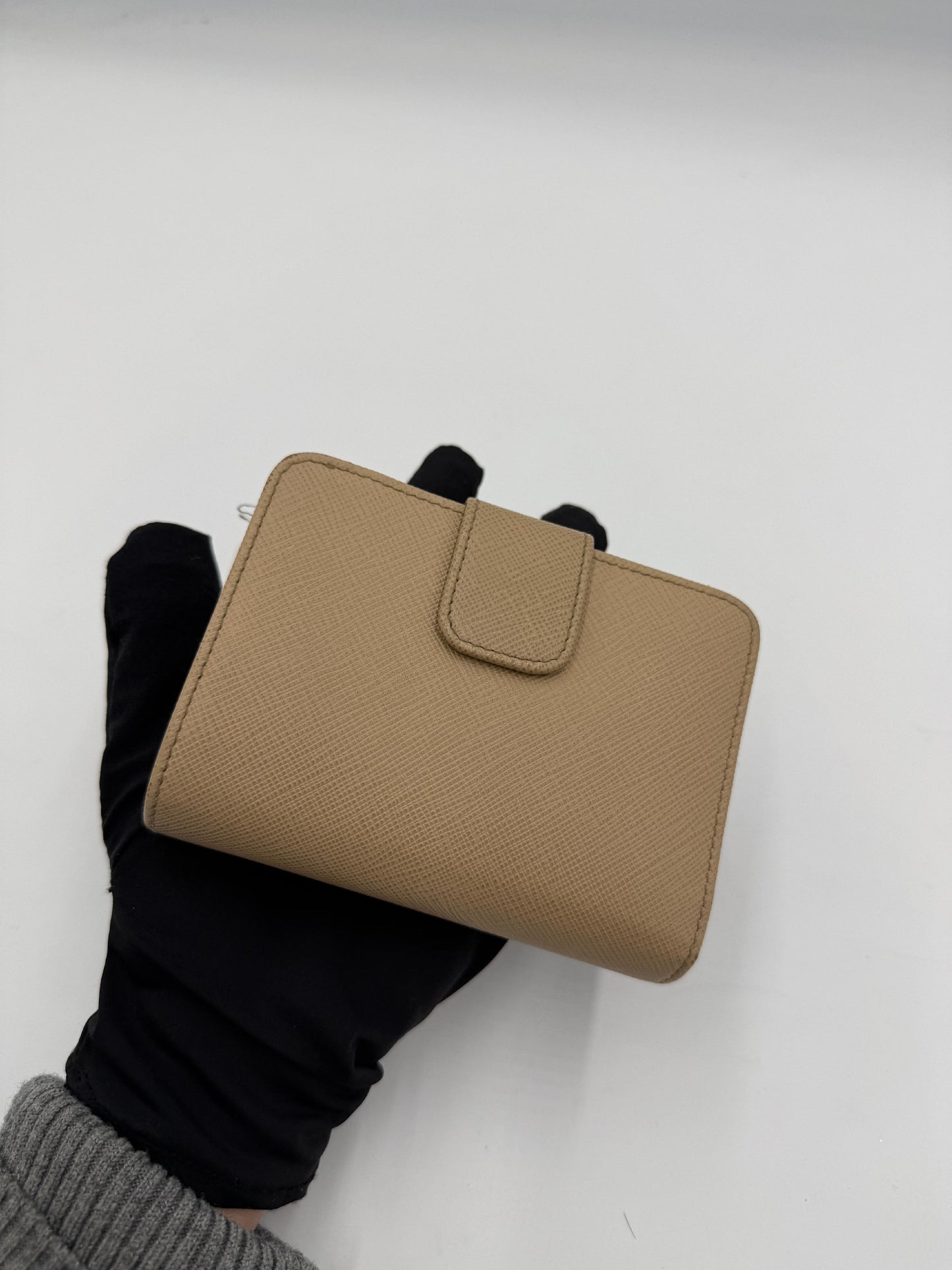 Prada Saffiano Compact Wallet