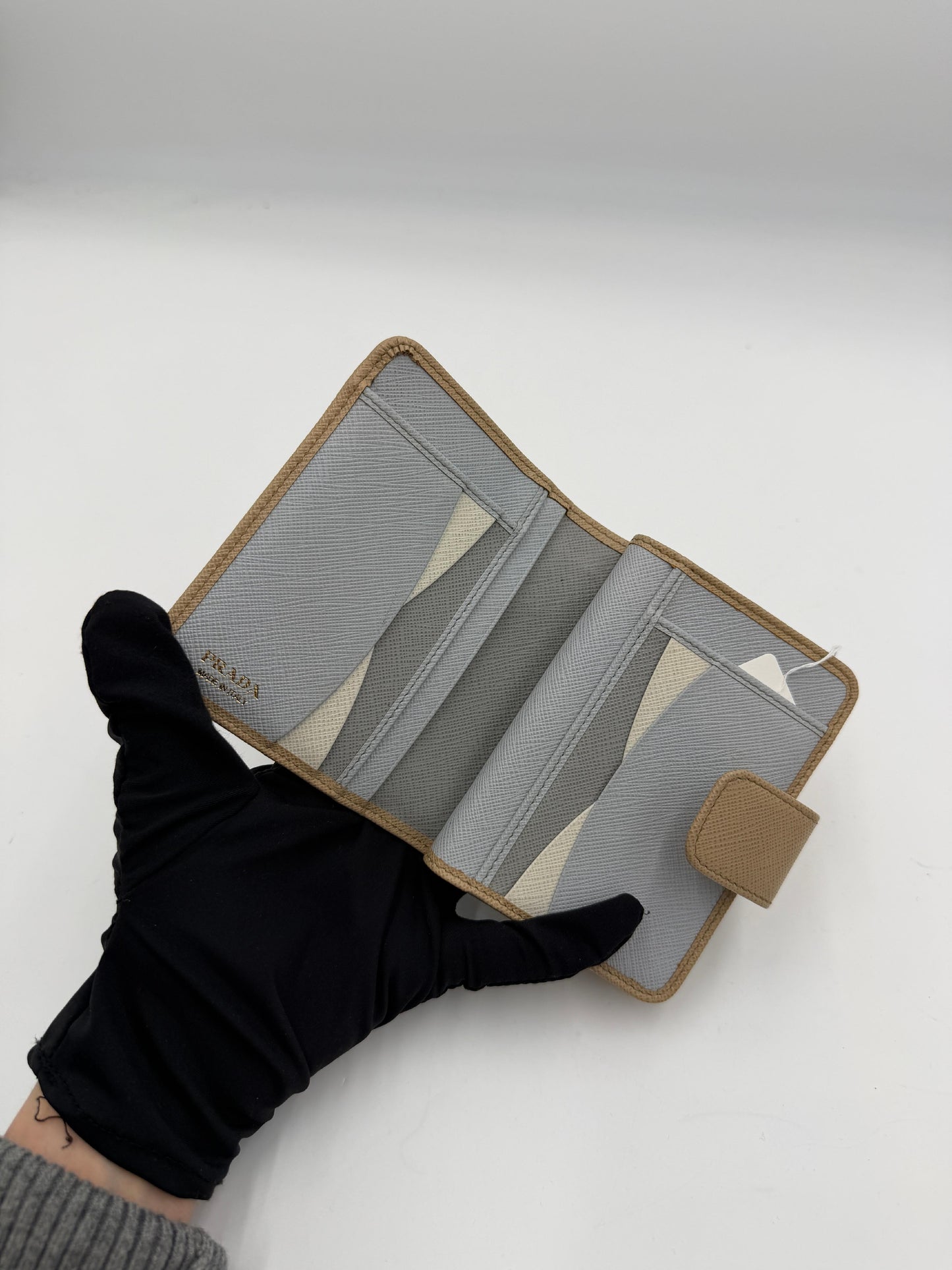 Prada Saffiano Compact Wallet