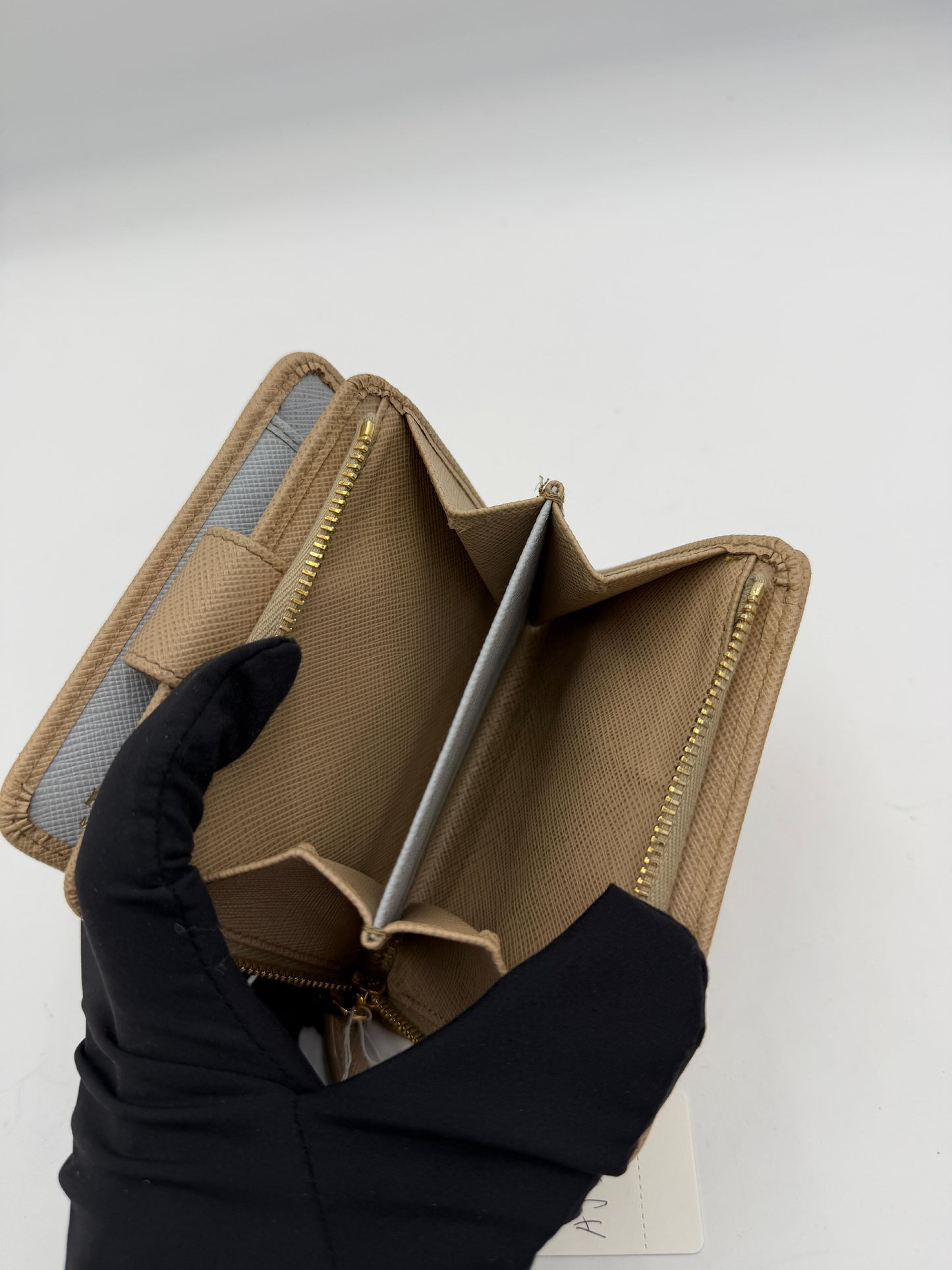 Prada Saffiano Compact Wallet