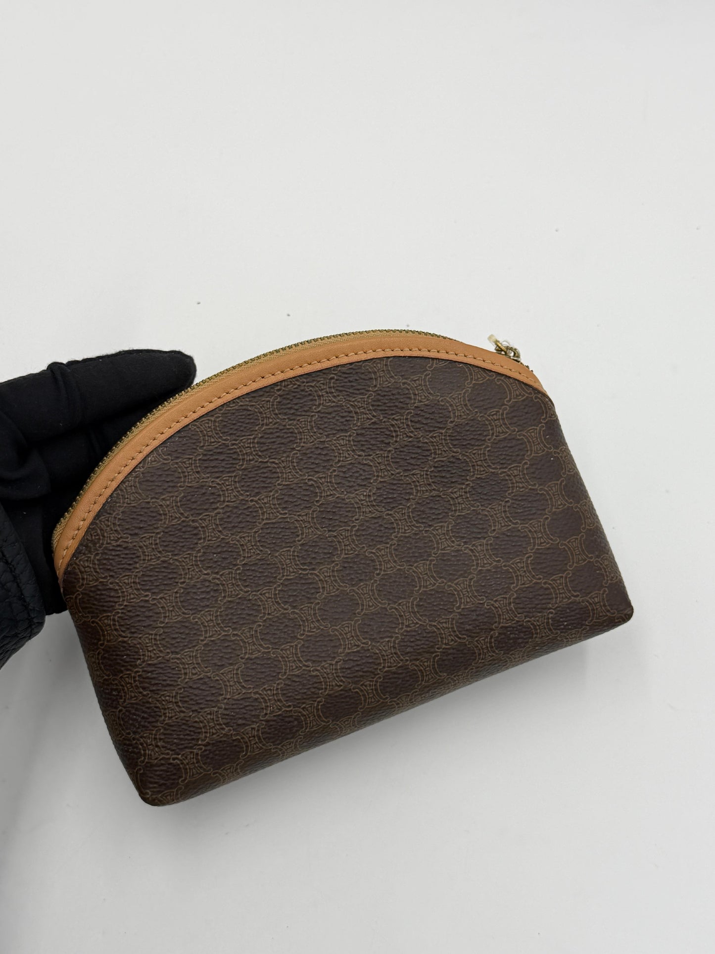 Celine Macadam Brown Pouch