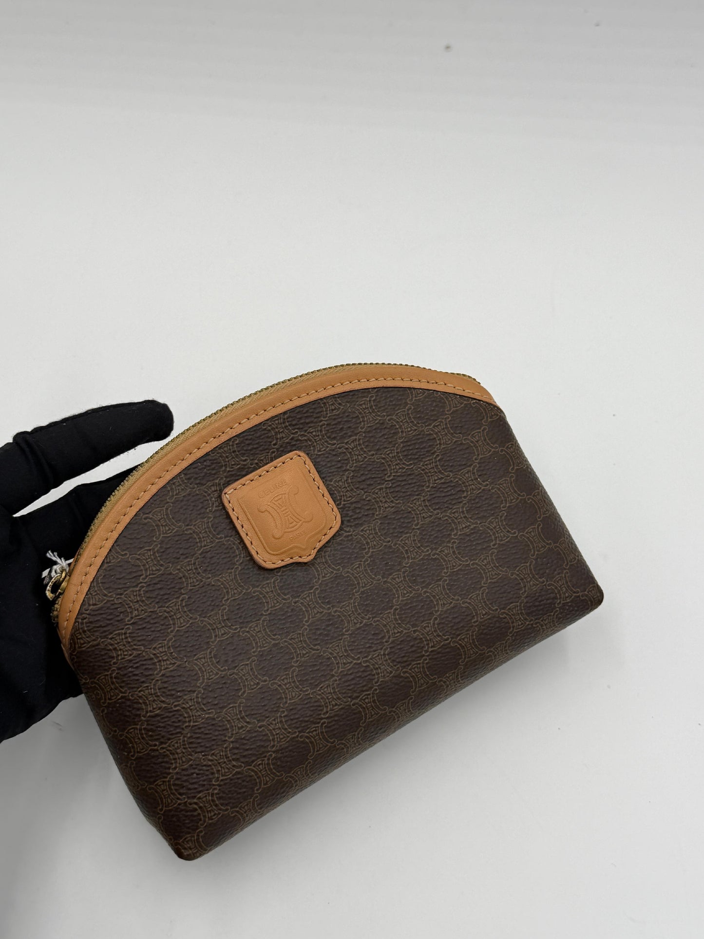Celine Macadam Brown Pouch