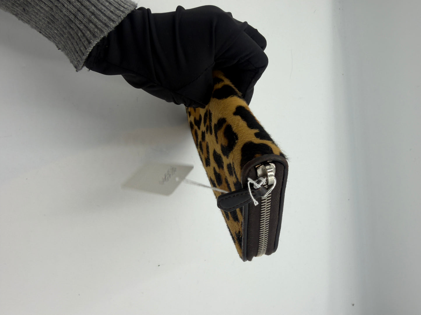 Prada Leopard Print Zip Wallet