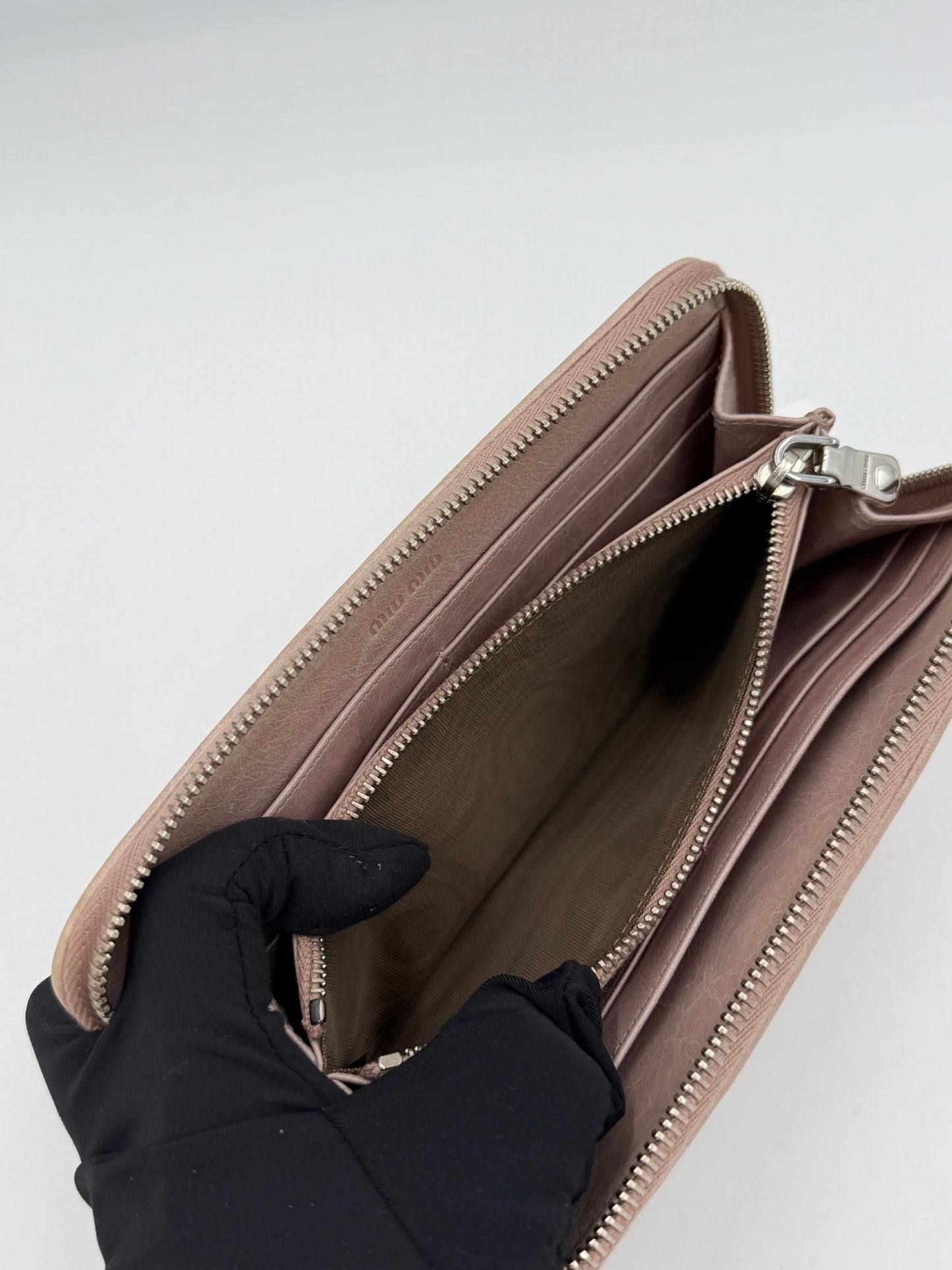 Miu Miu Nappa Zippy Wallet