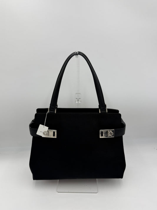 Salvatore Ferragamo Nylon Gancini Tote