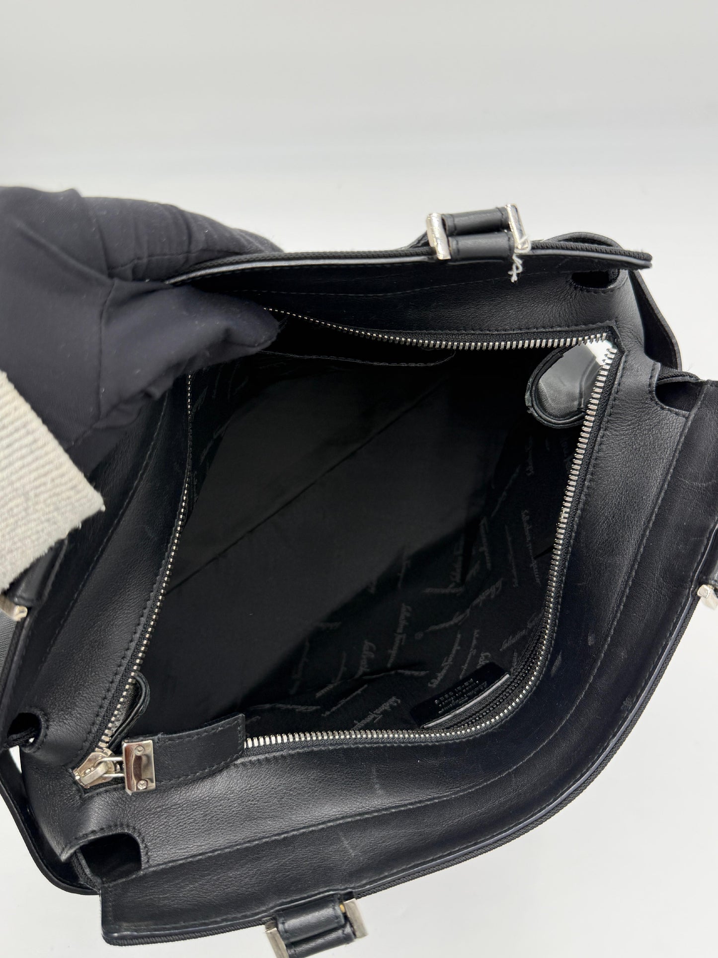 Salvatore Ferragamo Nylon Gancini Tote
