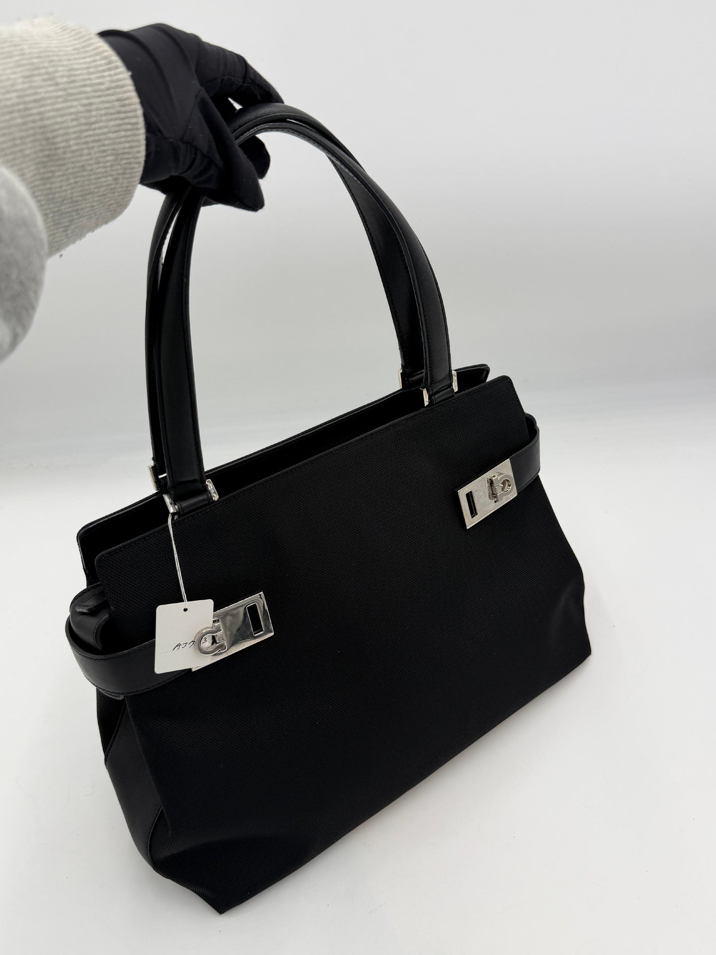 Salvatore Ferragamo Nylon Gancini Tote