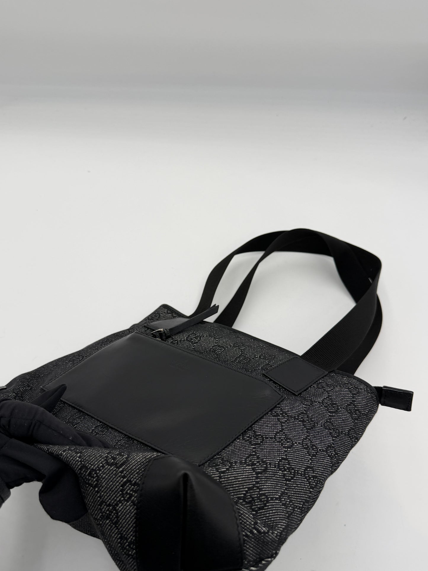 Gucci GG Canvas  Black Denim Tote