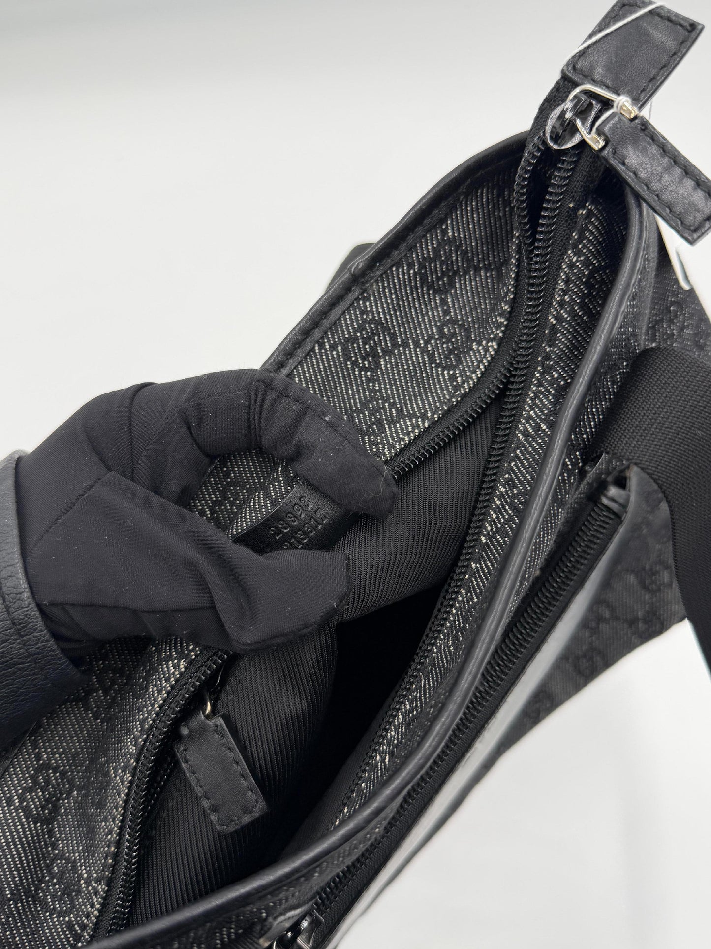 Gucci GG Canvas  Black Denim Tote