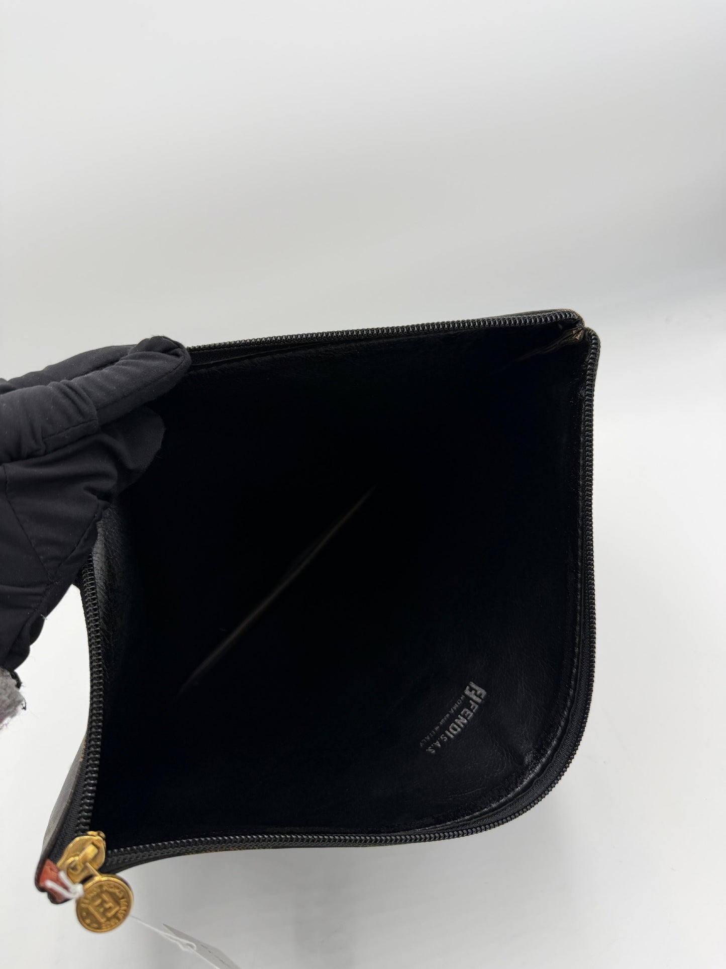 Vintage Fendi Pequin Clutch