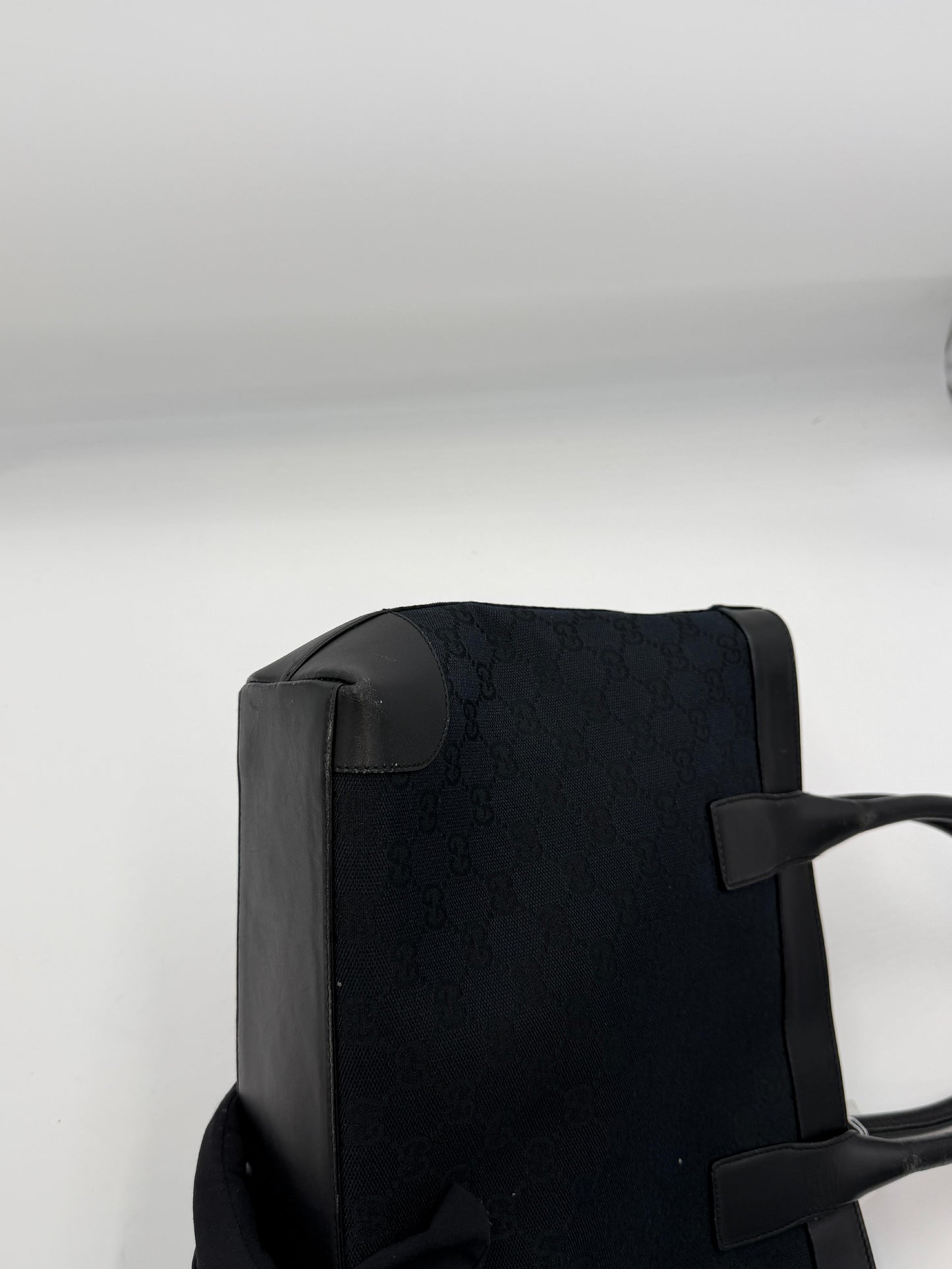 Gucci GG Black Canvas Tote Handbag