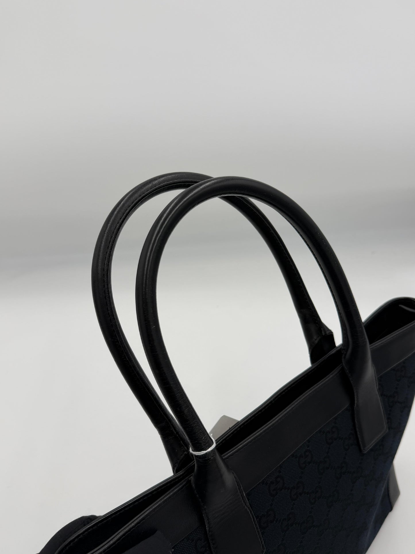 Gucci GG Black Canvas Tote Handbag