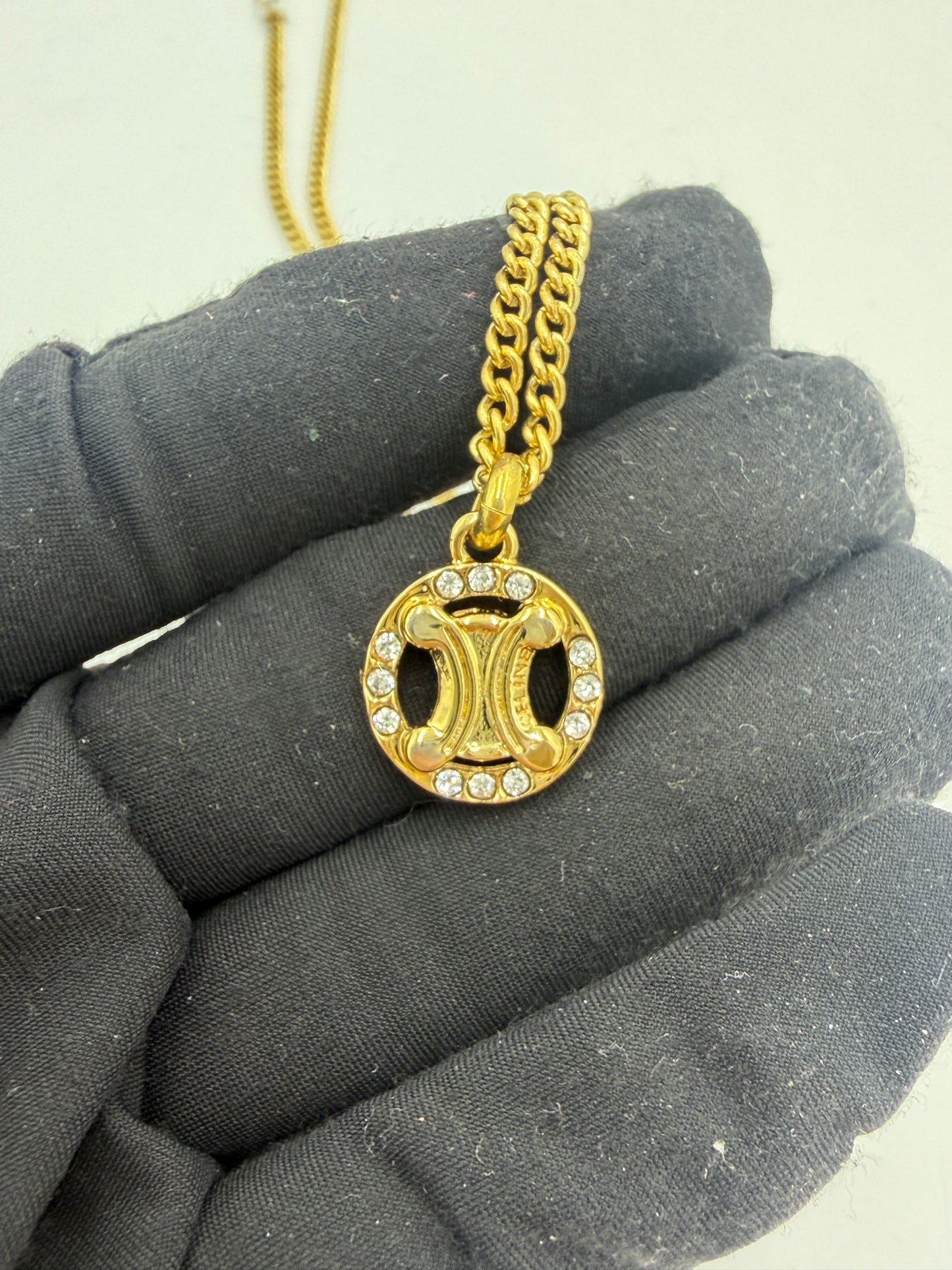 CELINE Triomphe Necklace 58cm