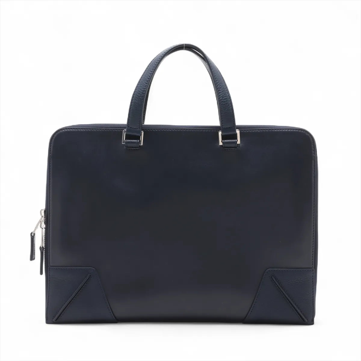 DIOR HOMME Leather Business bag Navy Blue