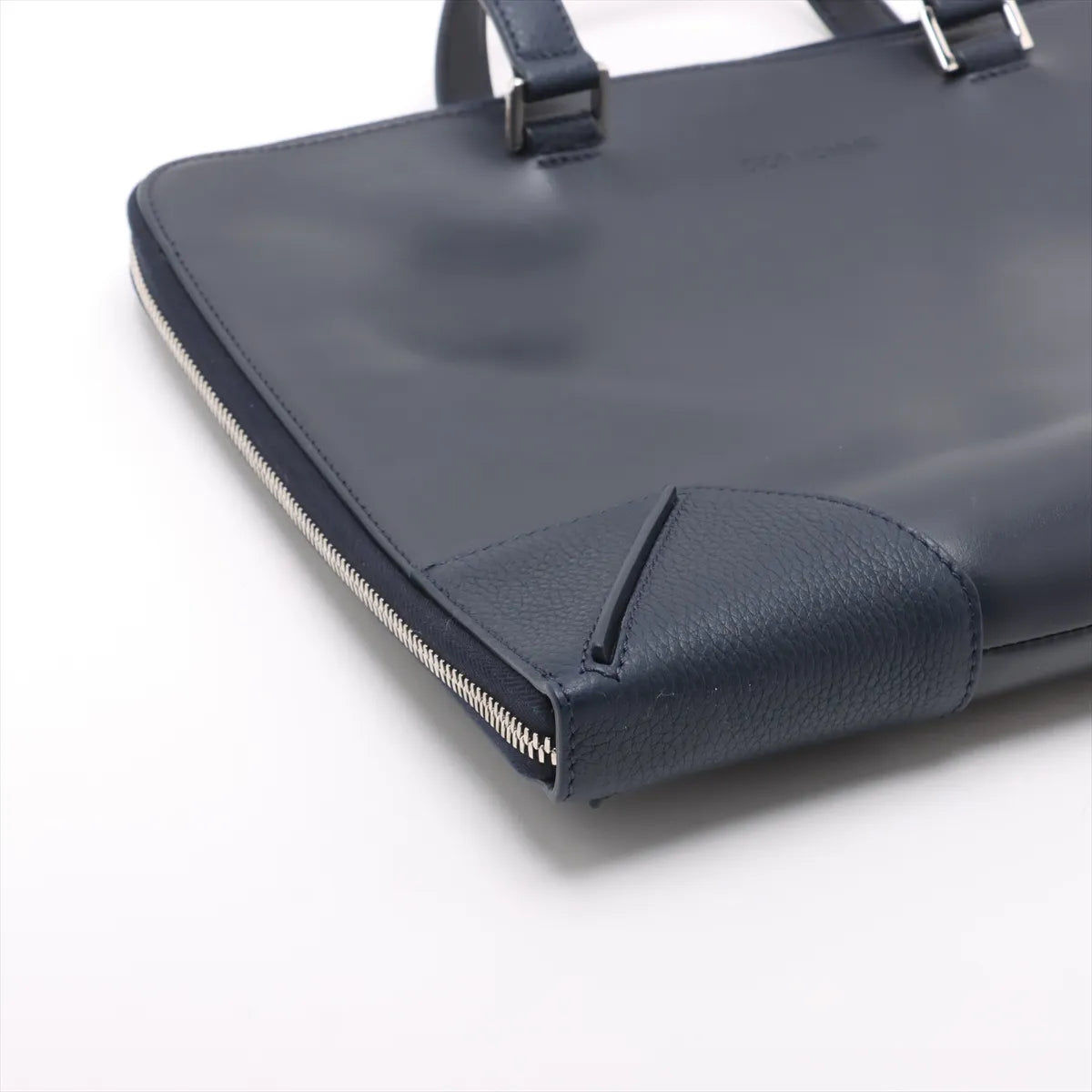 DIOR HOMME Leather Business bag Navy Blue