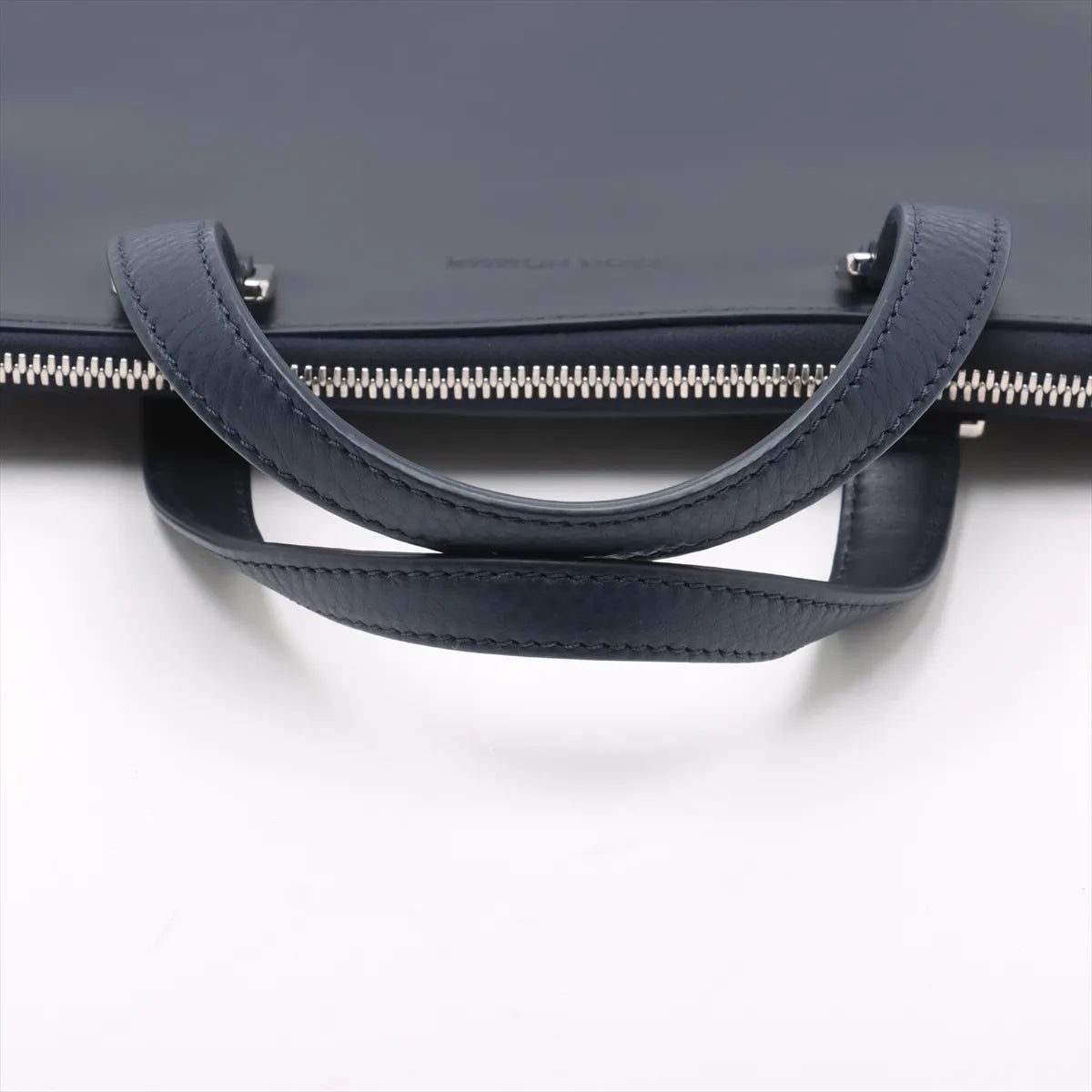 DIOR HOMME Leather Business bag Navy Blue