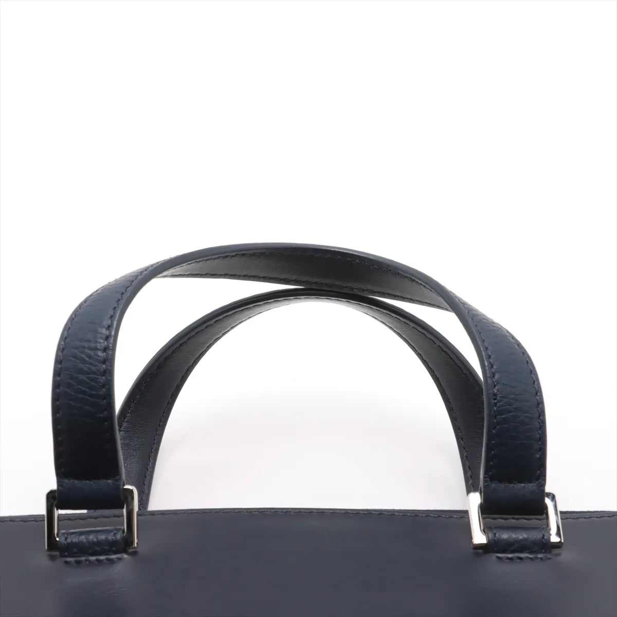 DIOR HOMME Leather Business bag Navy Blue