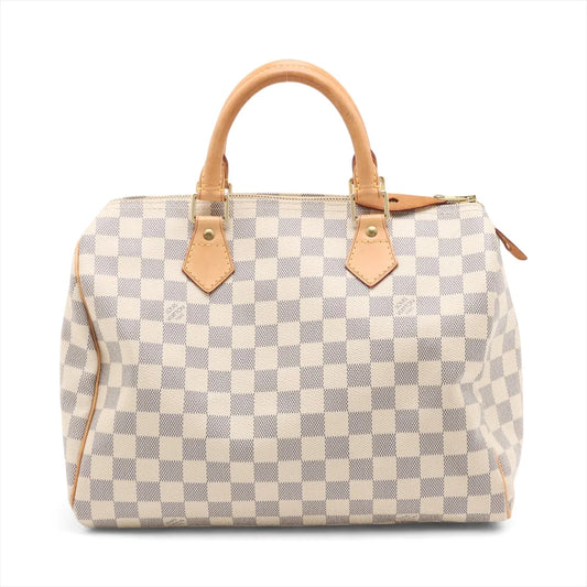 Pre-Owned Louis Vuitton Damier Azur Speedy 30 SB06-1502
