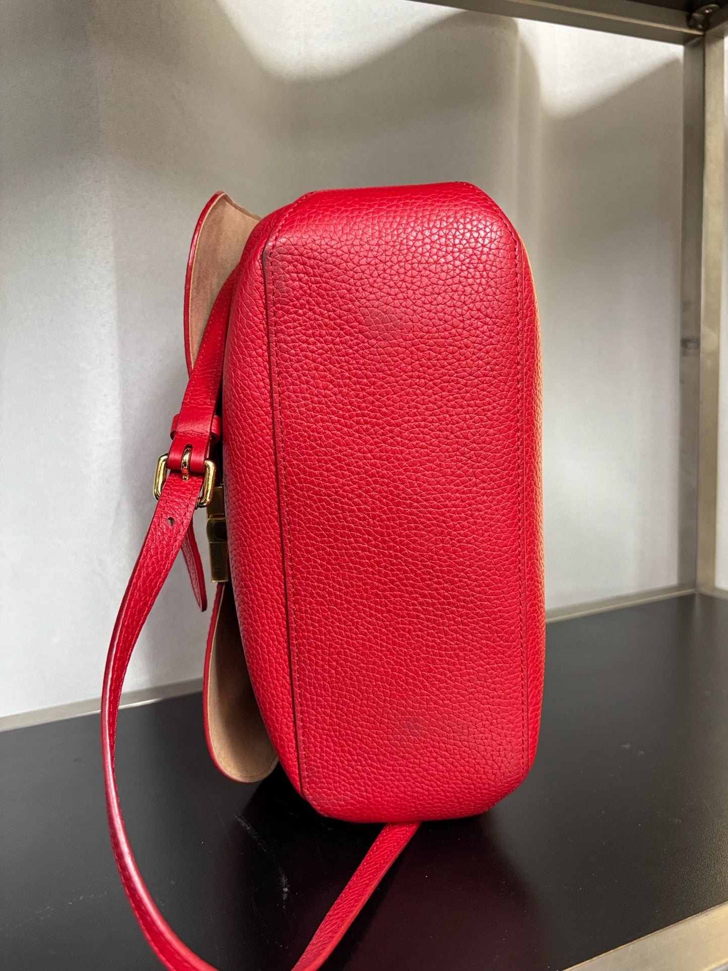 Louis Vuitton Red Taurillon Volta Handbag