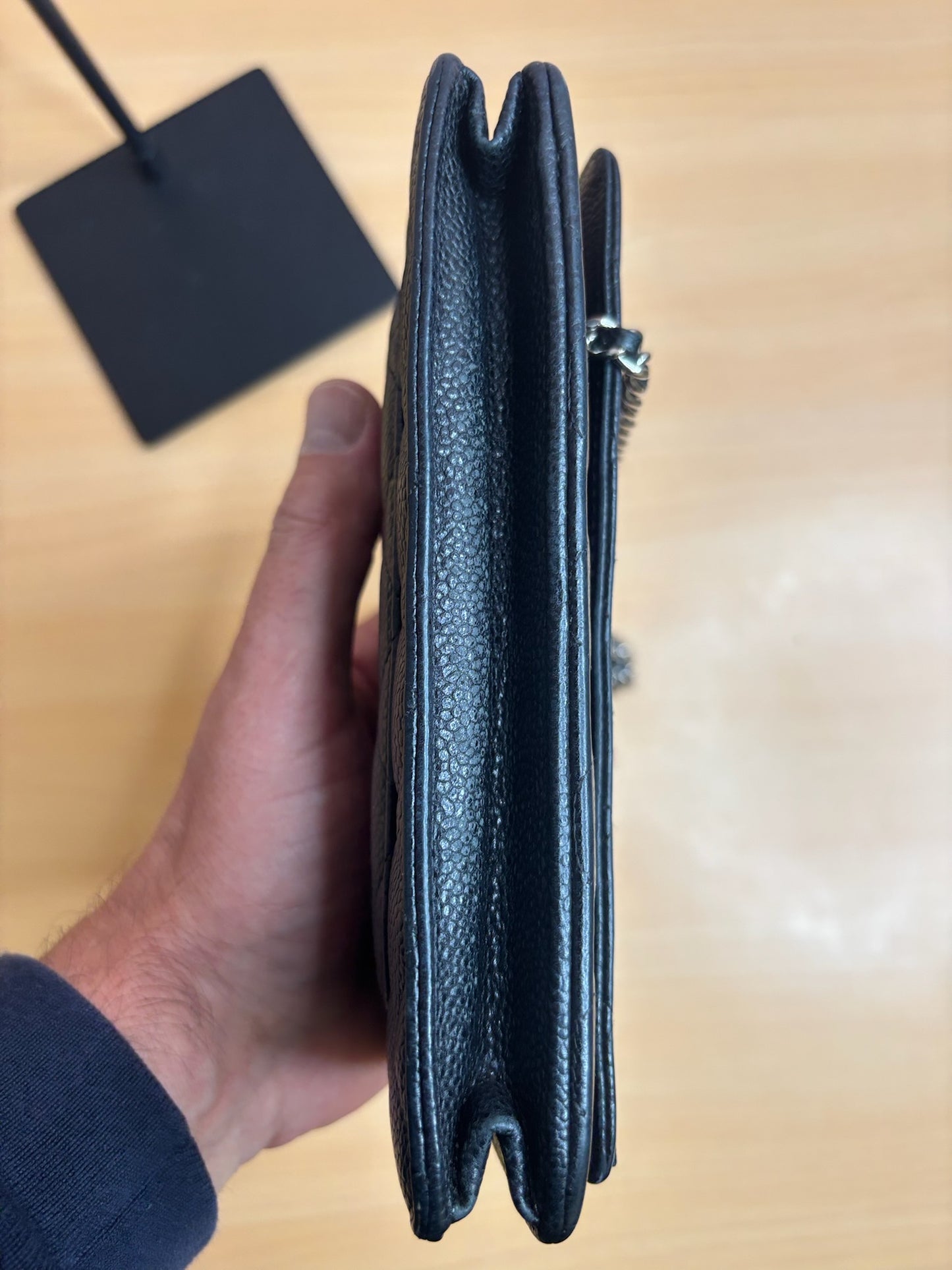 Chanel Caviar Leather Wallet on Chain