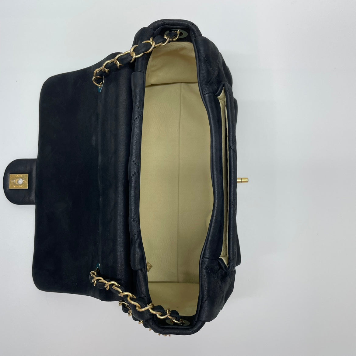 Chanel Black Leather Accordion One Shoulder Bag (B380320912P)