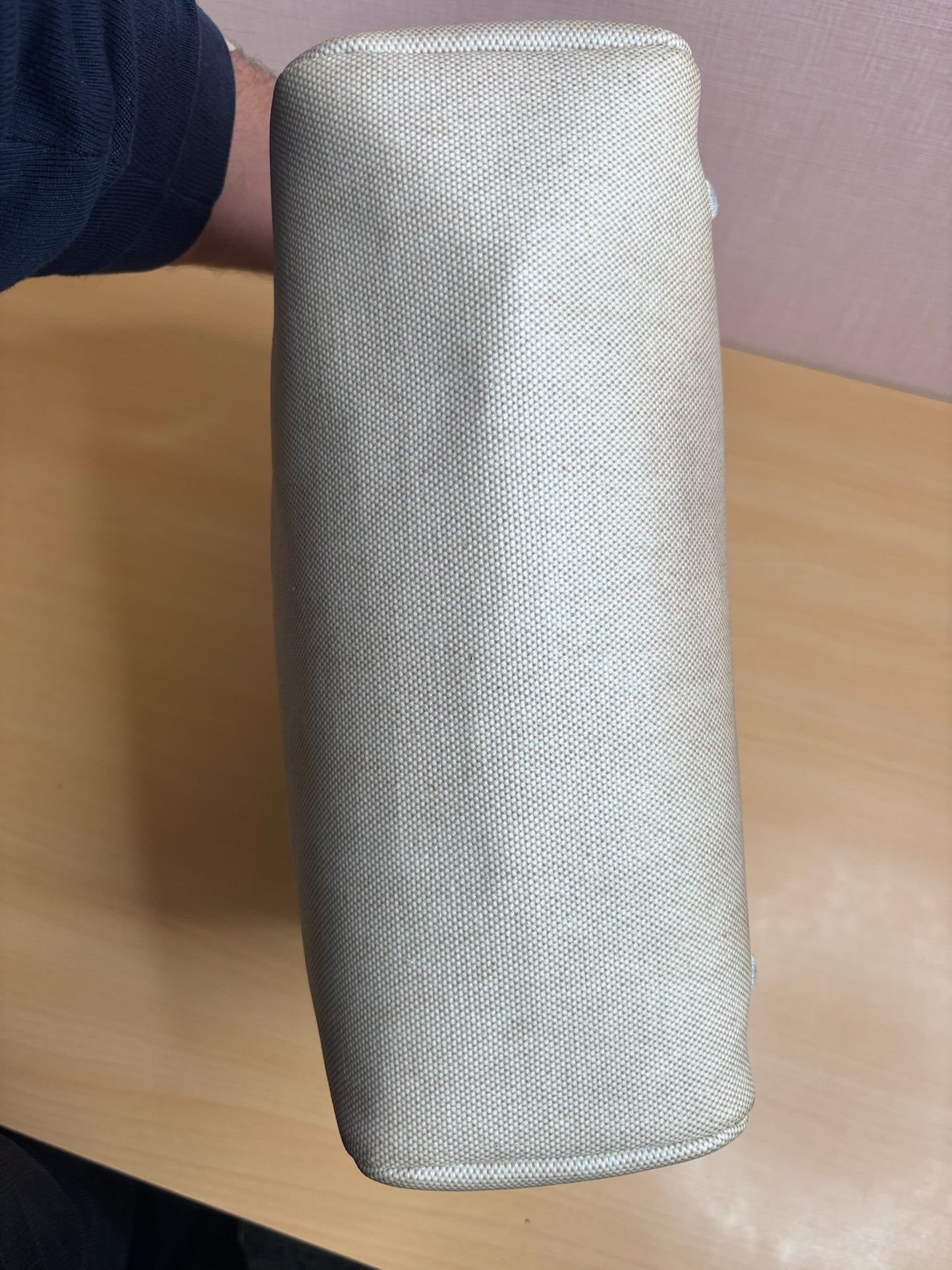Hermes Herbag in Beige Canvas