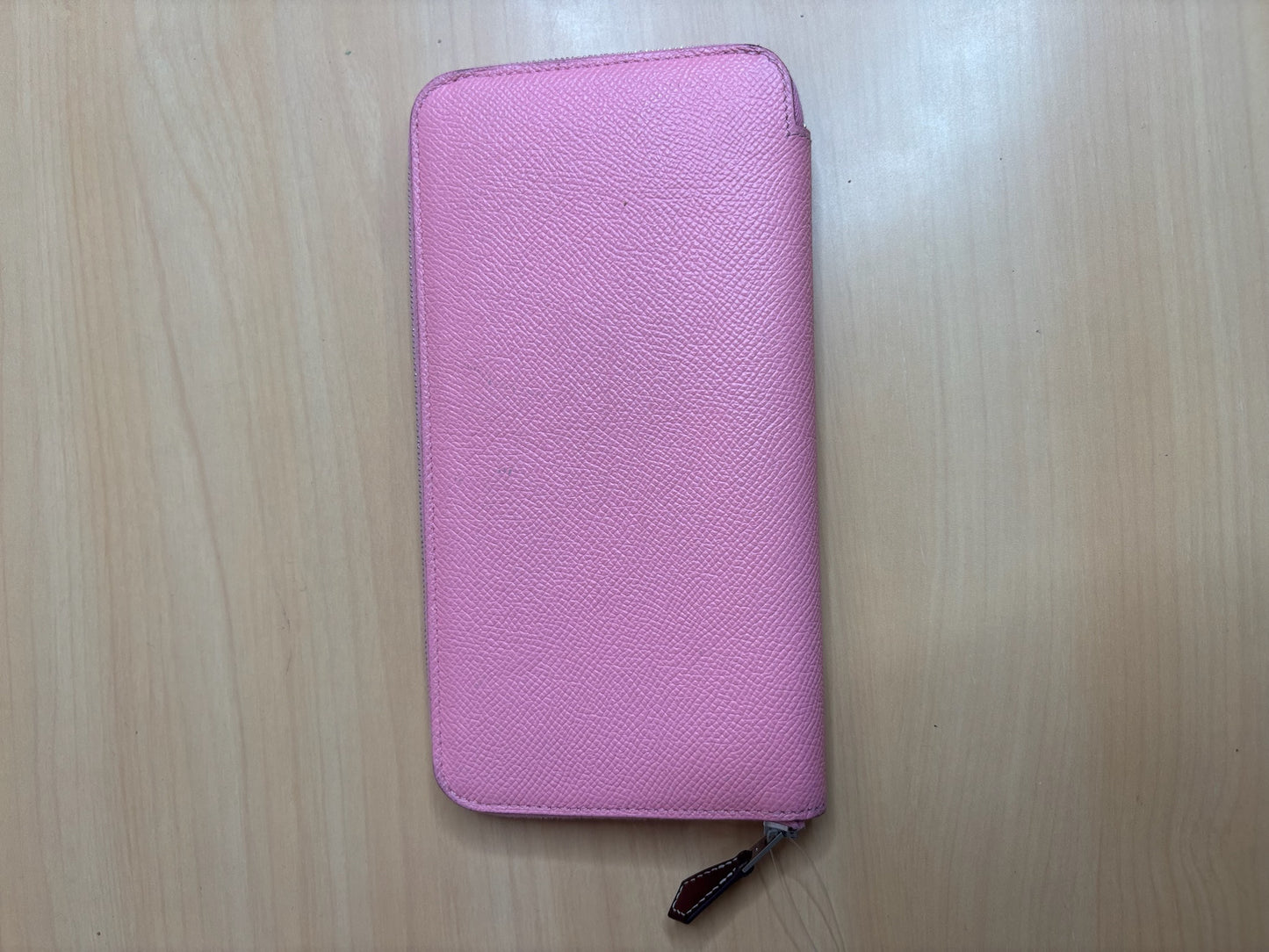 Hermes Silk’In Long Wallet in Pink Epsom Leather