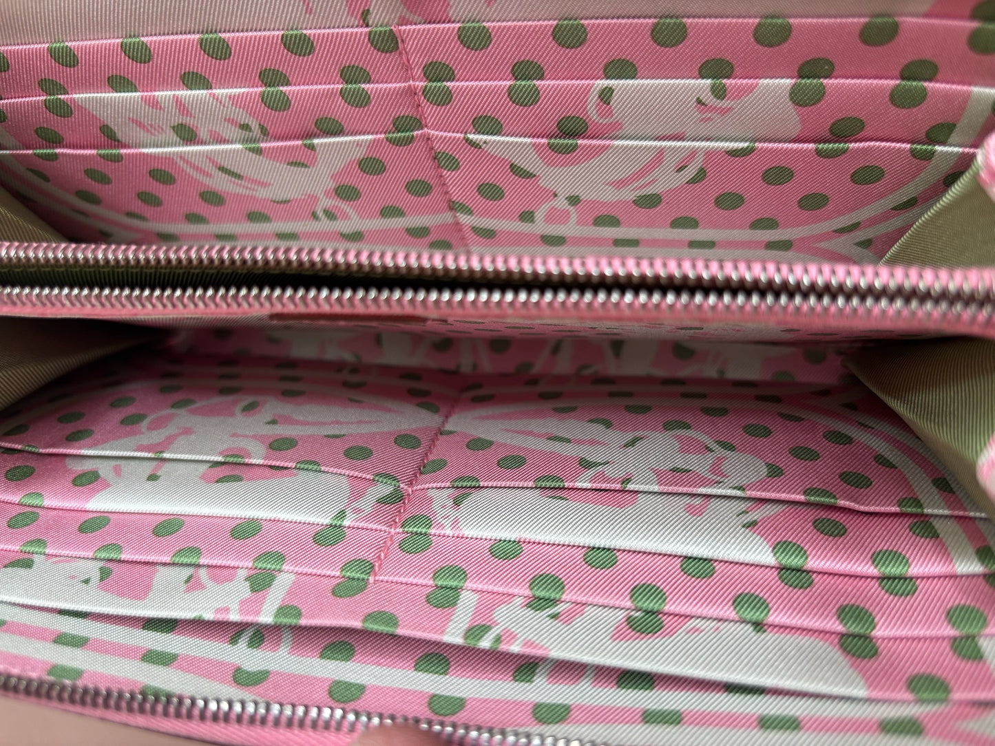 Hermes Silk’In Long Wallet in Pink Epsom Leather