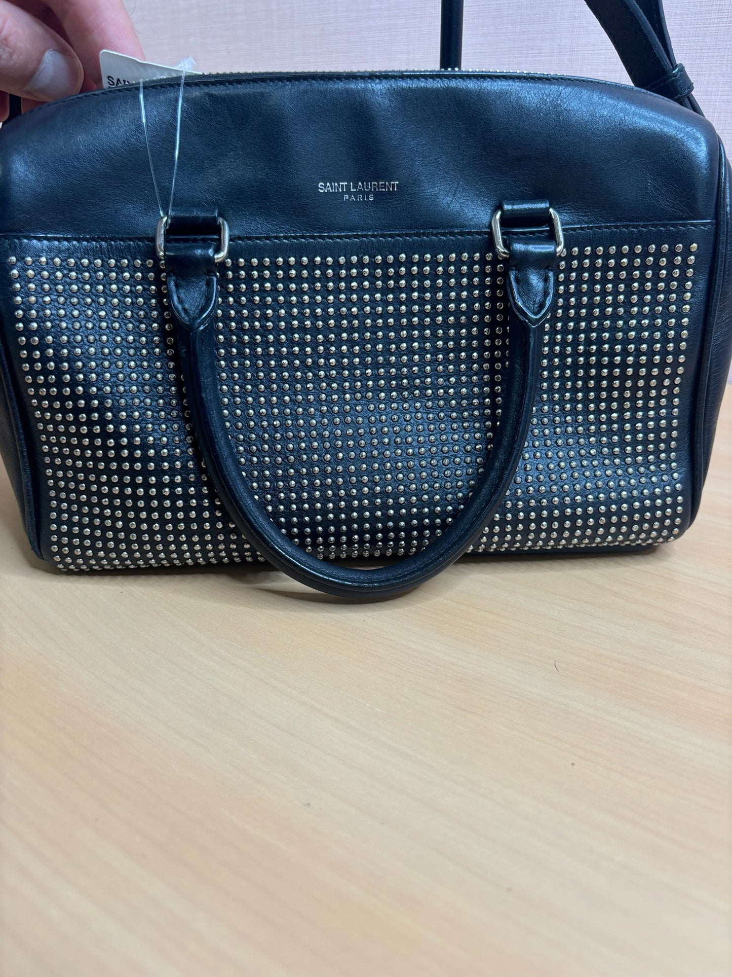 Saint Laurent Studded Baby Duffle Bag