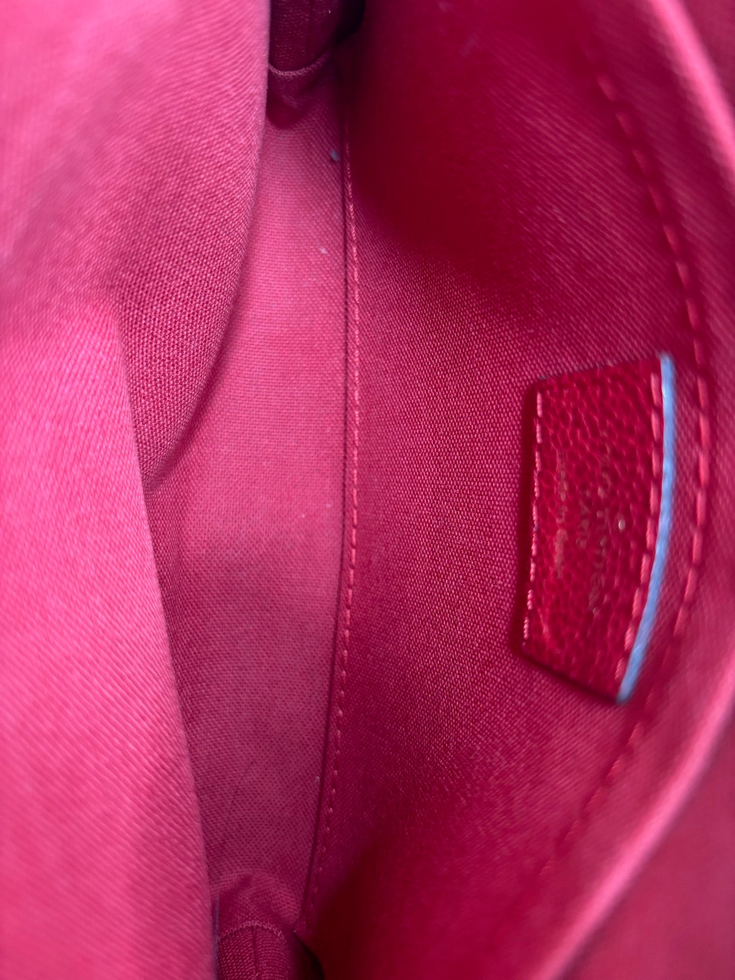 Louis Vuitton Monogram Pallas Clutch in Cerise