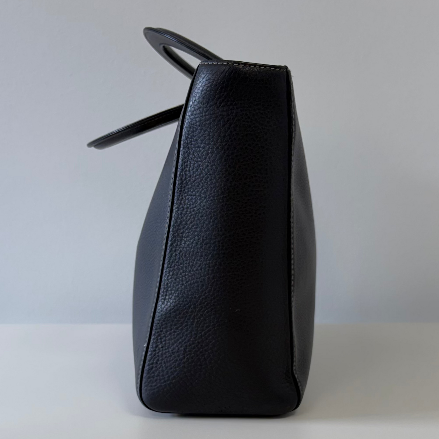 Christian Dior Black Leather Large Lady Dior