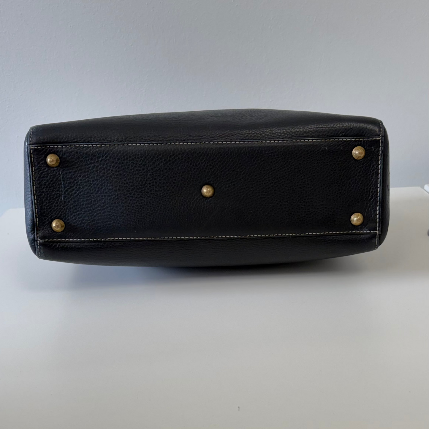 Christian Dior Black Leather Large Lady Dior