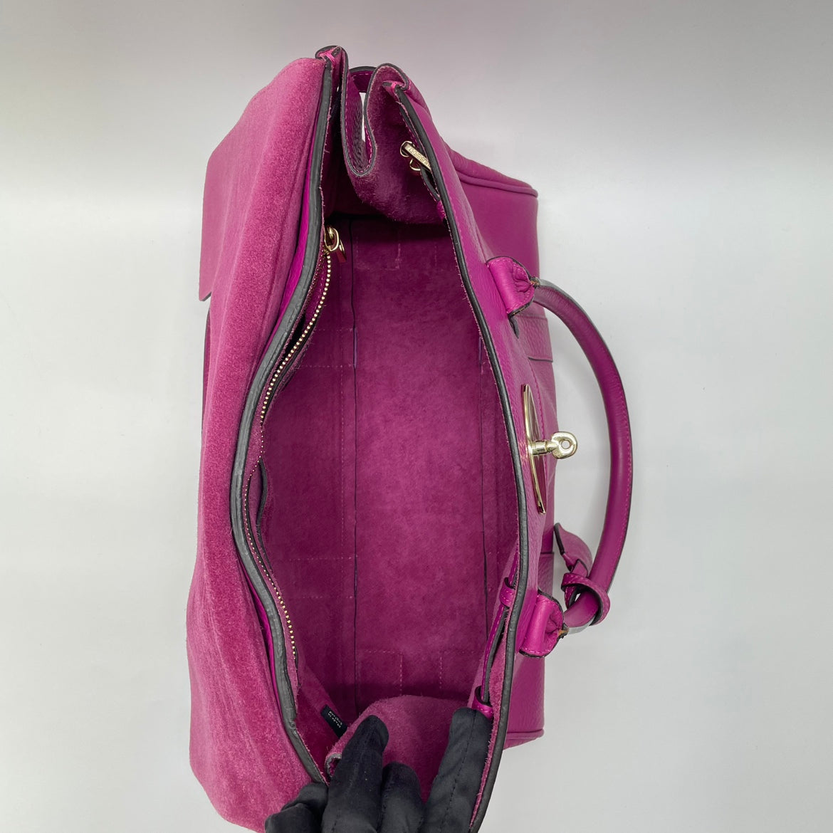 Mulberry Hot Fuchsia Leather Bayswater Medium Tote Bag HH8539 (V1310105HD)