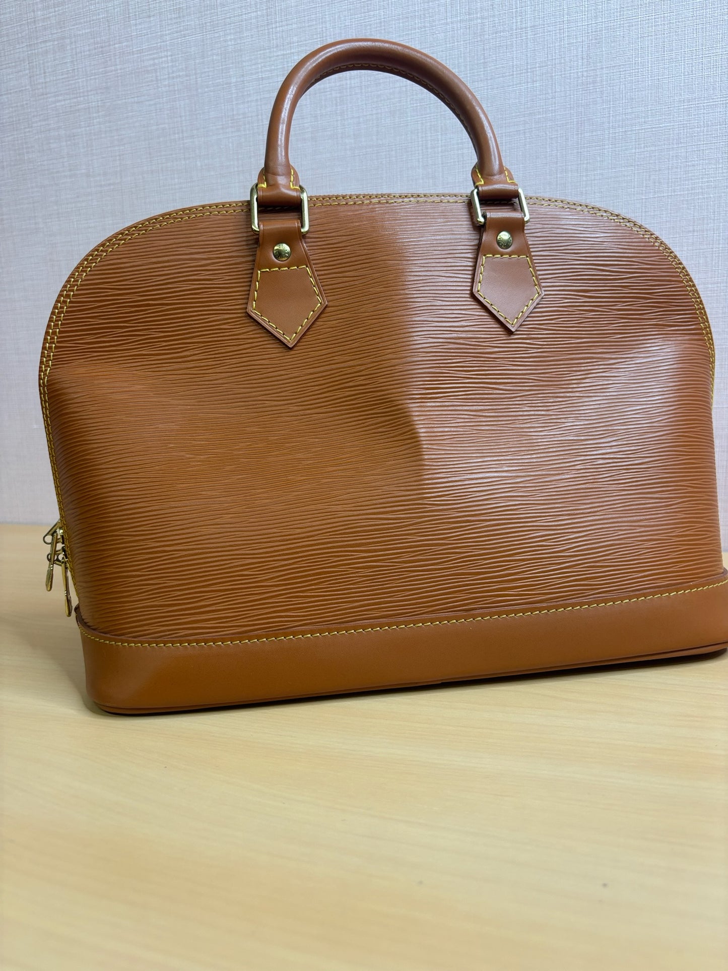 Louis Vuitton Alma in Camel Epi Leather