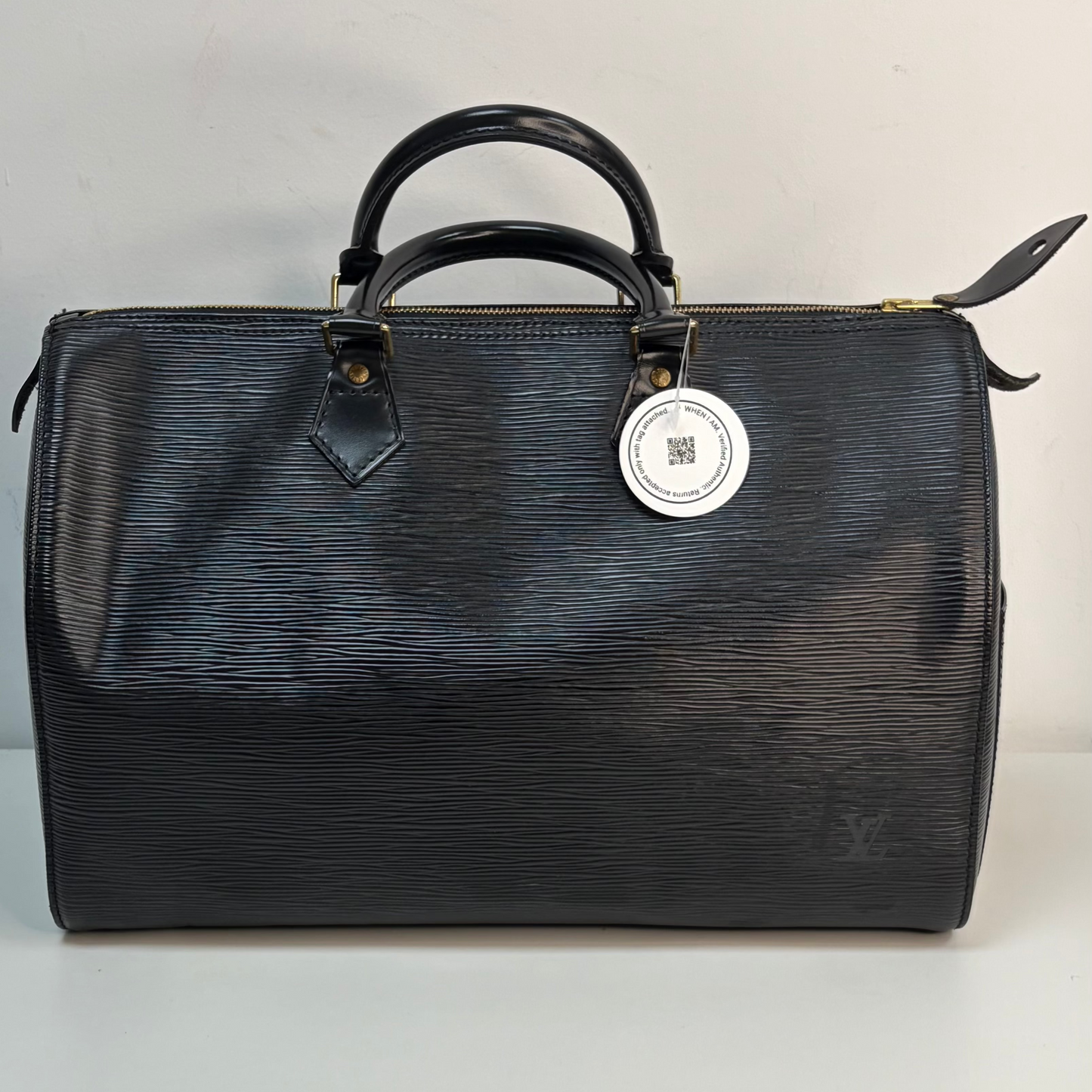 Louis Vuitton Black Epi Speedy 30