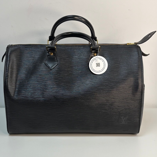 Louis Vuitton Black Epi Speedy 30