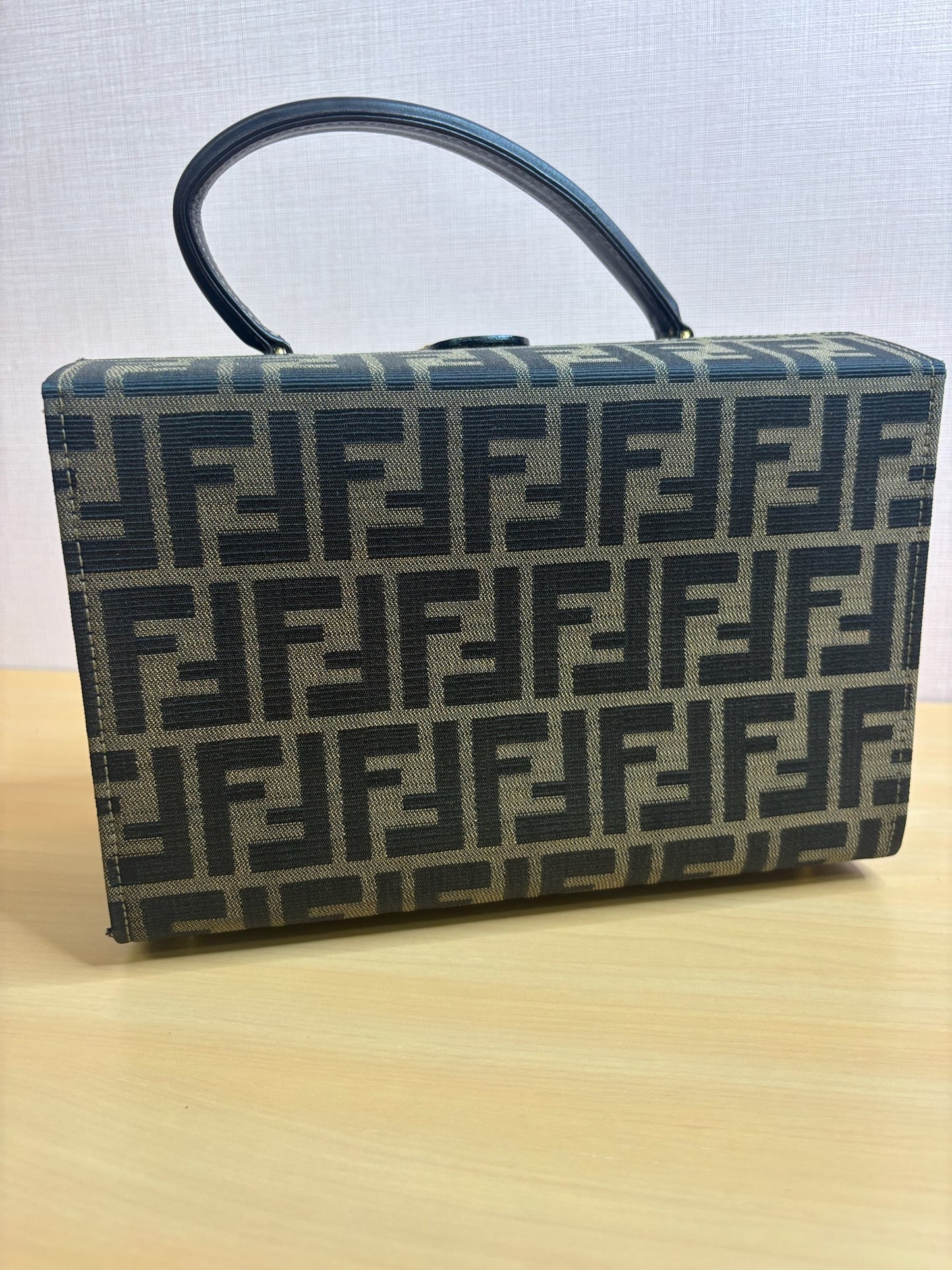 Fendi Zucca Canvas Vanity Bag