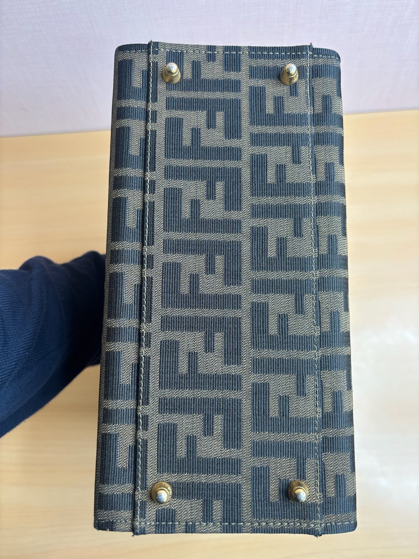 Fendi Zucca Canvas Vanity Bag