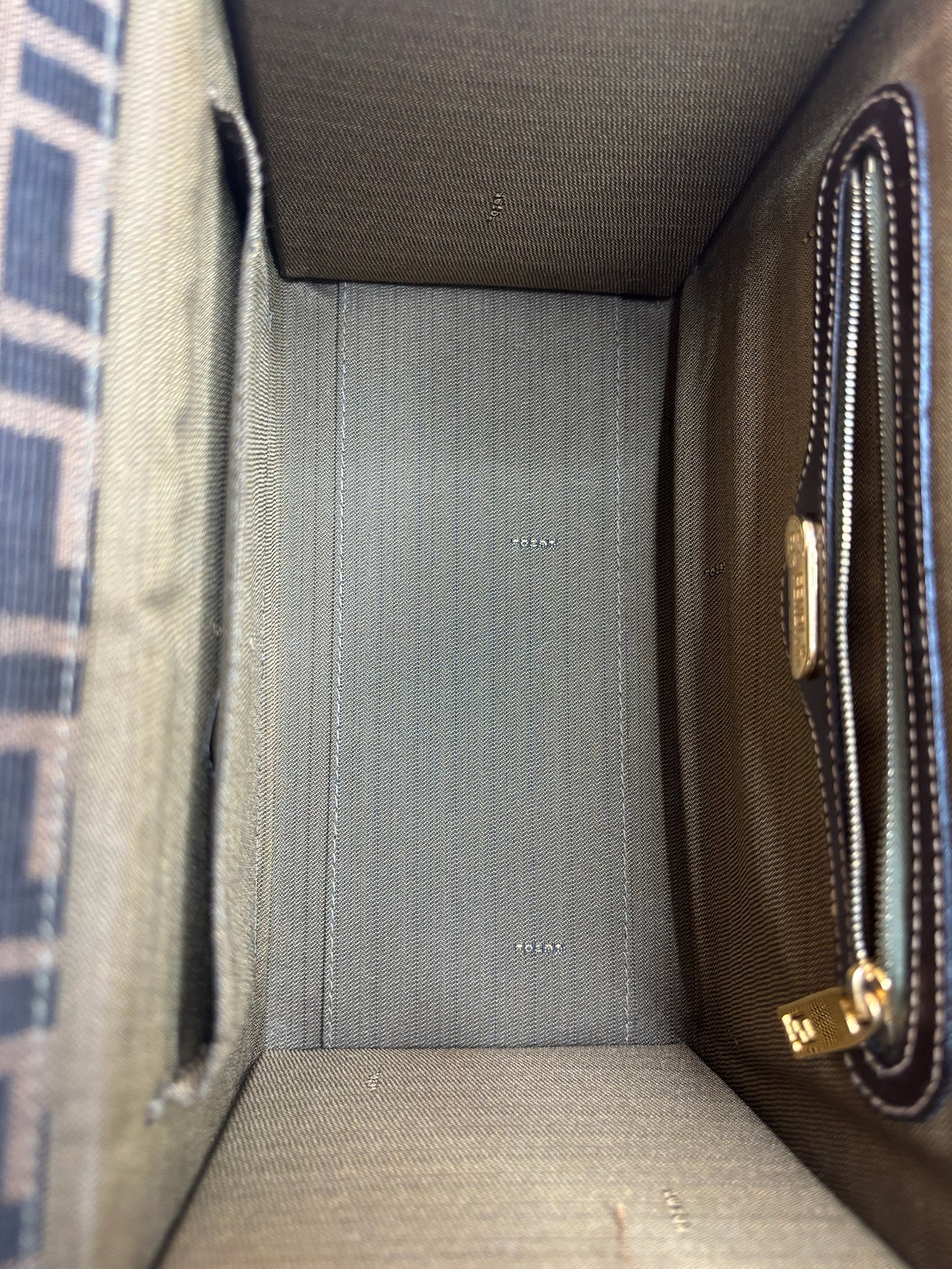 Fendi Zucca Canvas Vanity Bag