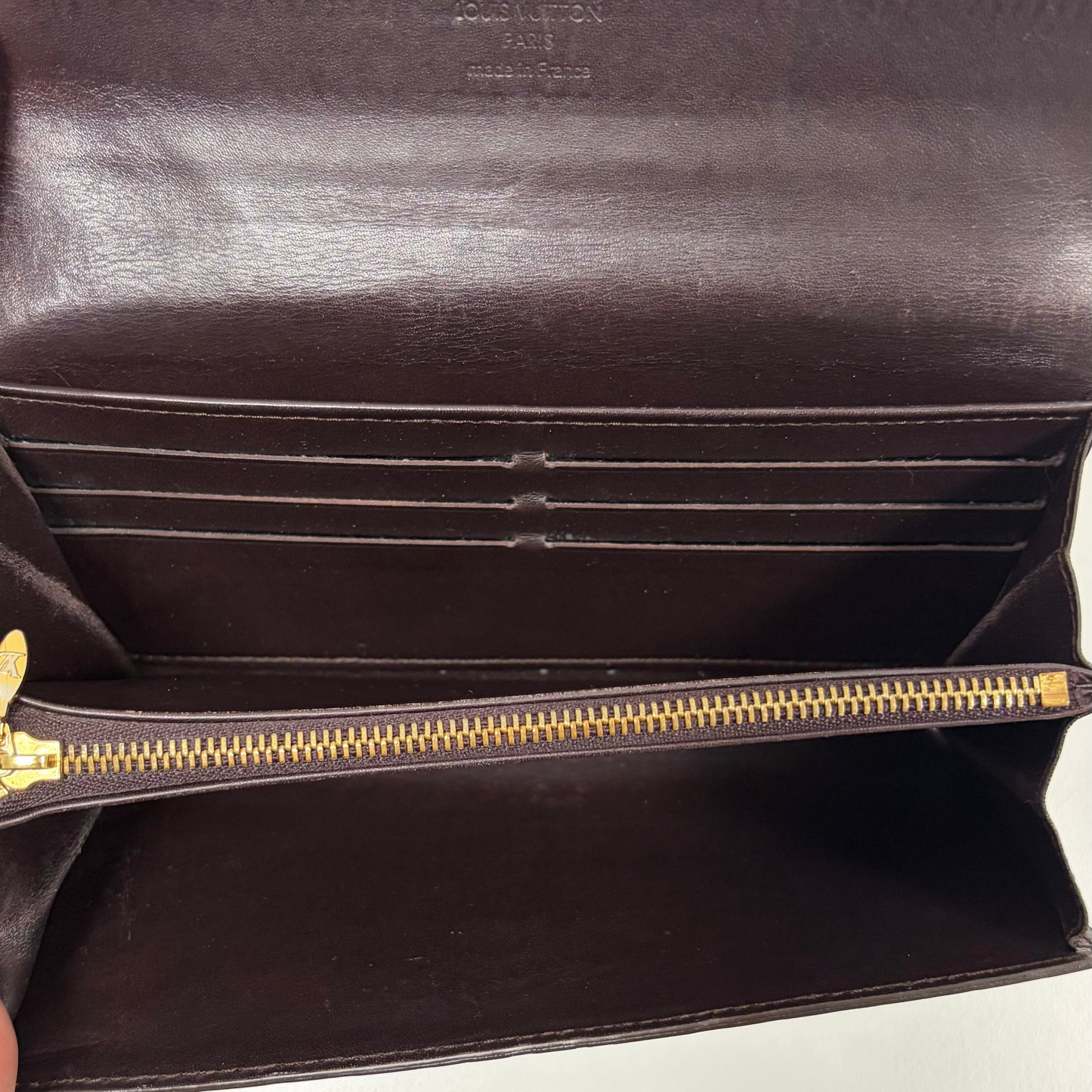 Louis Vuitton Amarante Monogram Vernis Sarah