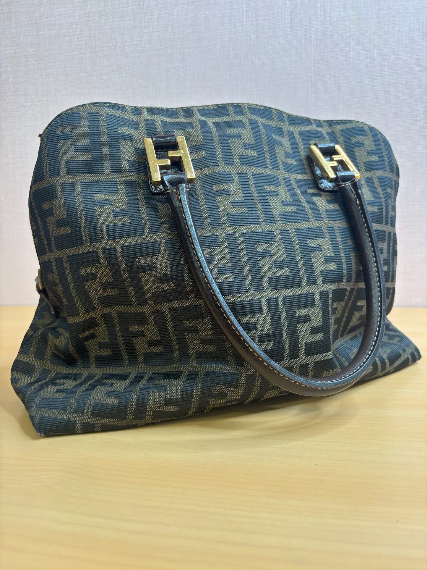 Fendi Zucca Canvas Satchel