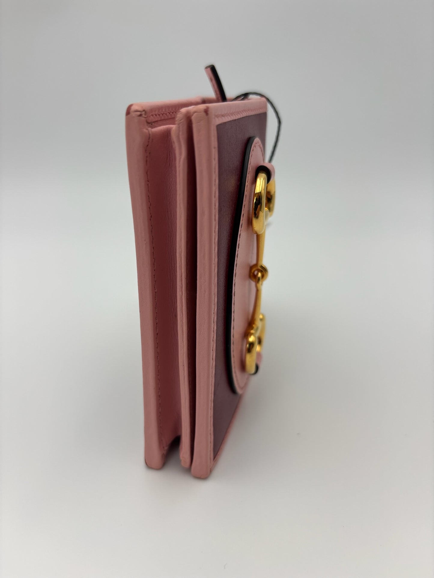 Gucci Horsebit 1955 Wallet in Pink & Red Leather